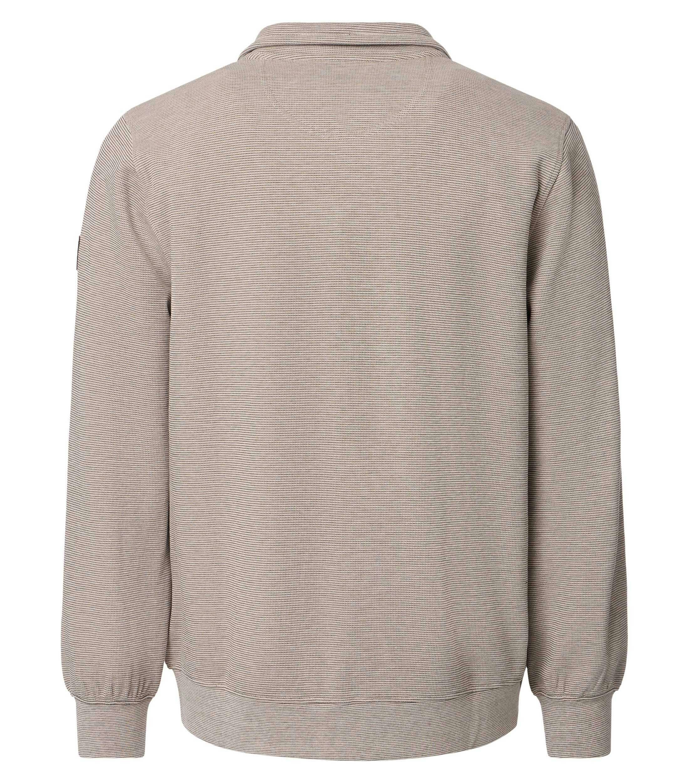 Eine Sweatweste im uni Muster in der Farbe Beige