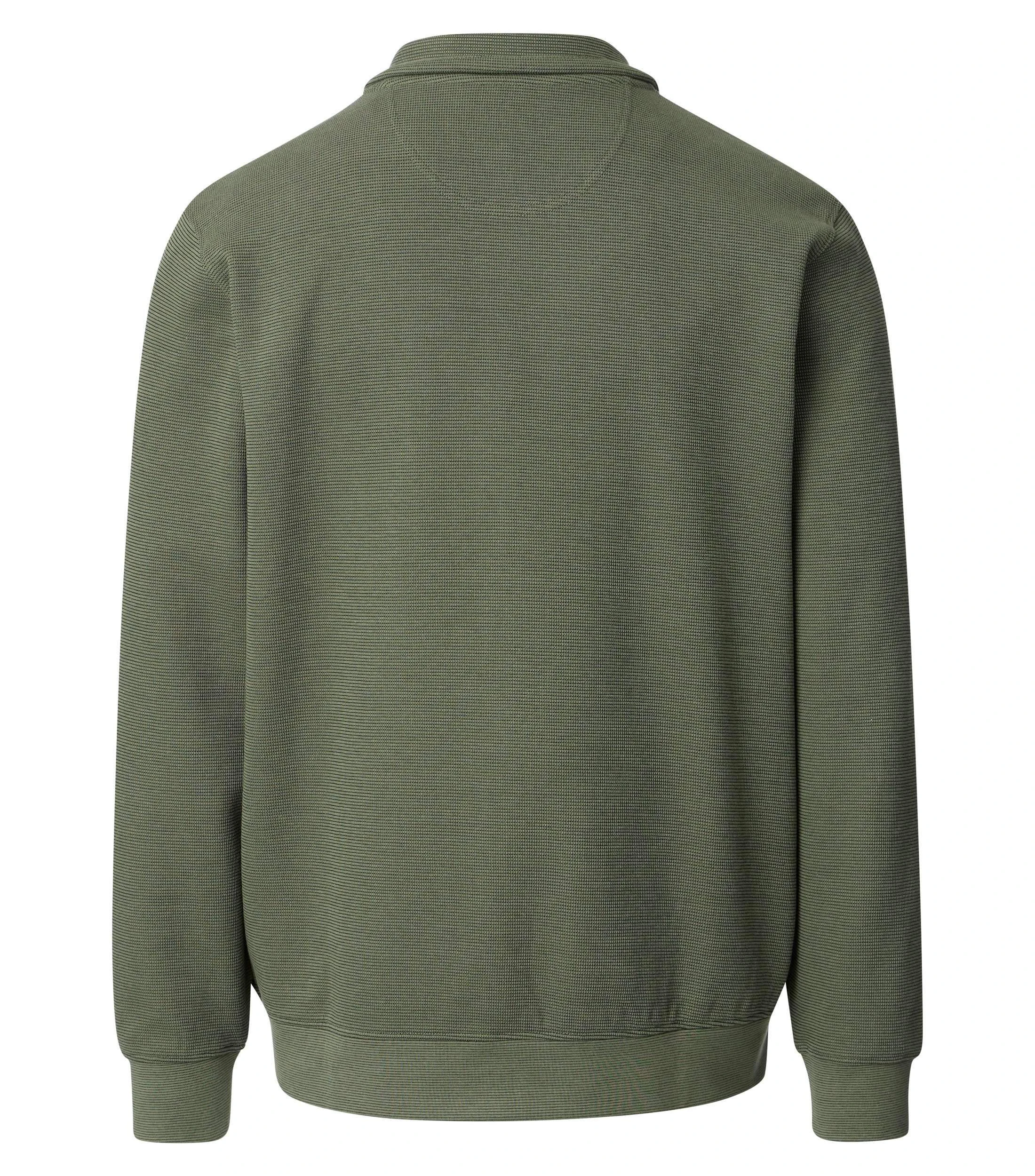 Sweatjacke im unifarbenen Design in der Farbe Apfelgrün