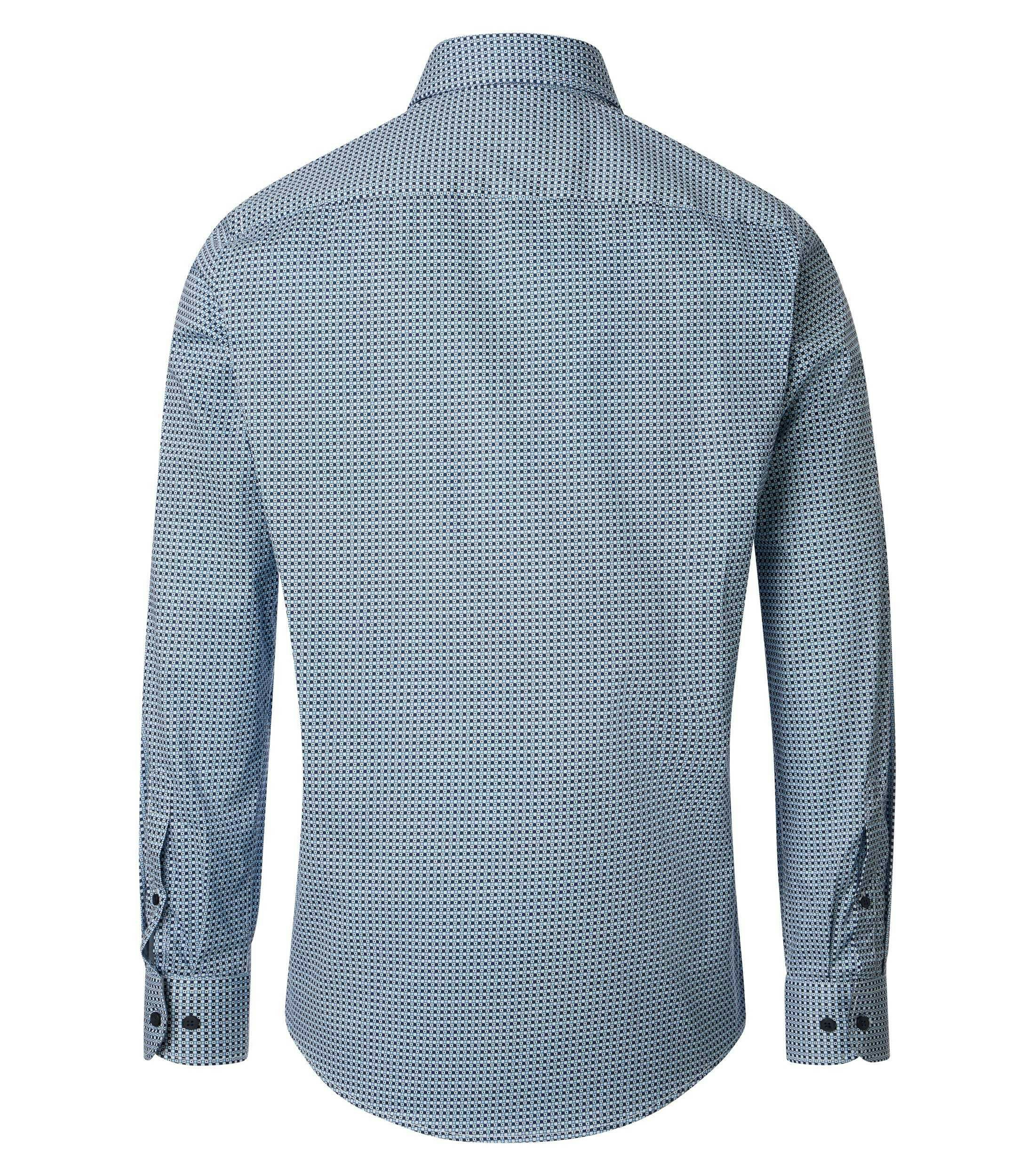 Ein Freizeithemd im Print Muster in der Farbe Blau