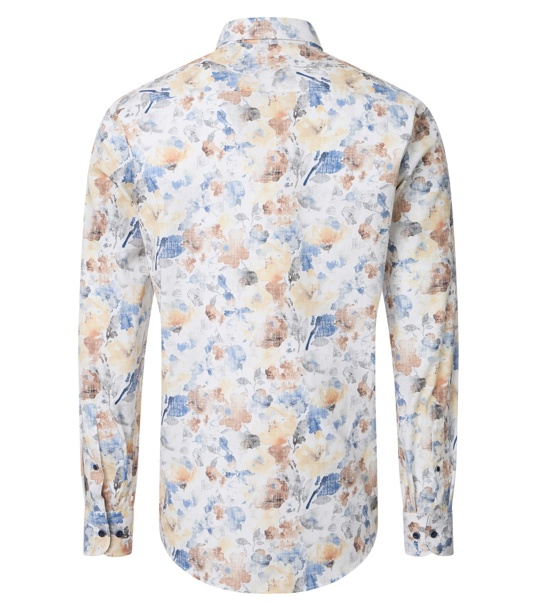 Ein Freizeithemd im Print Muster in der Farbe Blau