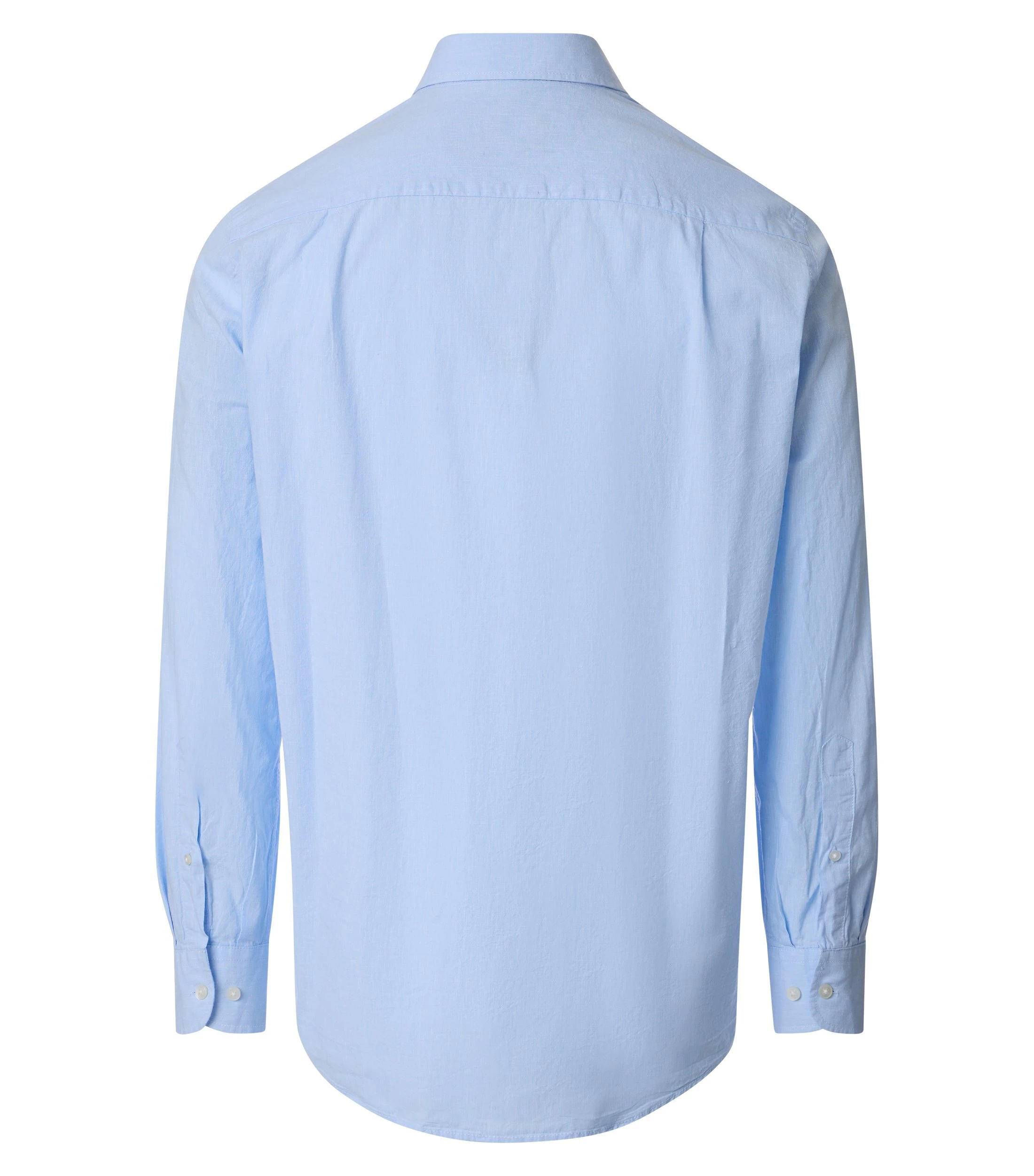 Freizeithemd im unifarbenen Design in der Farbe Blau