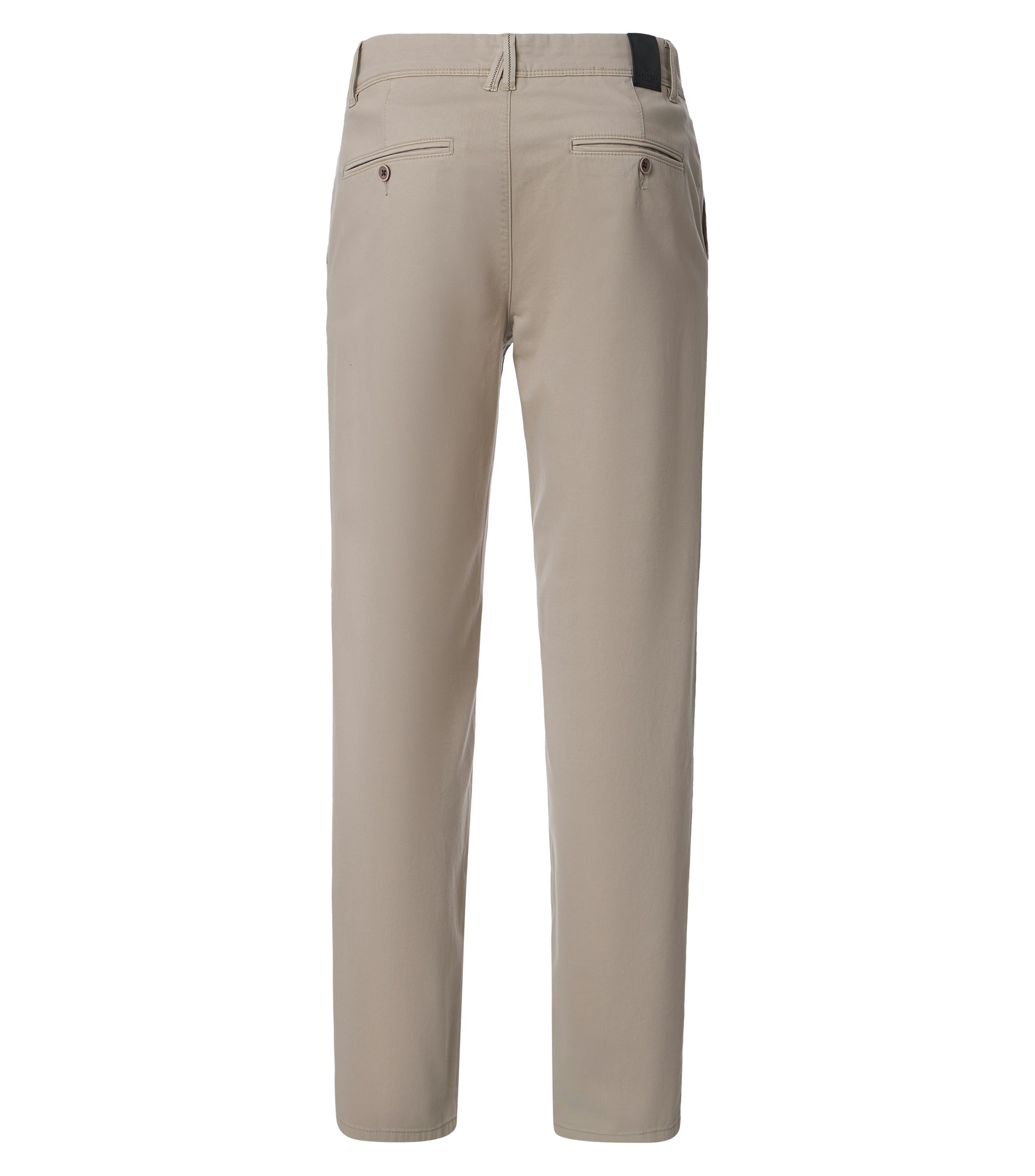 Eine Chino im uni Muster in der Farbe Champagner Beige