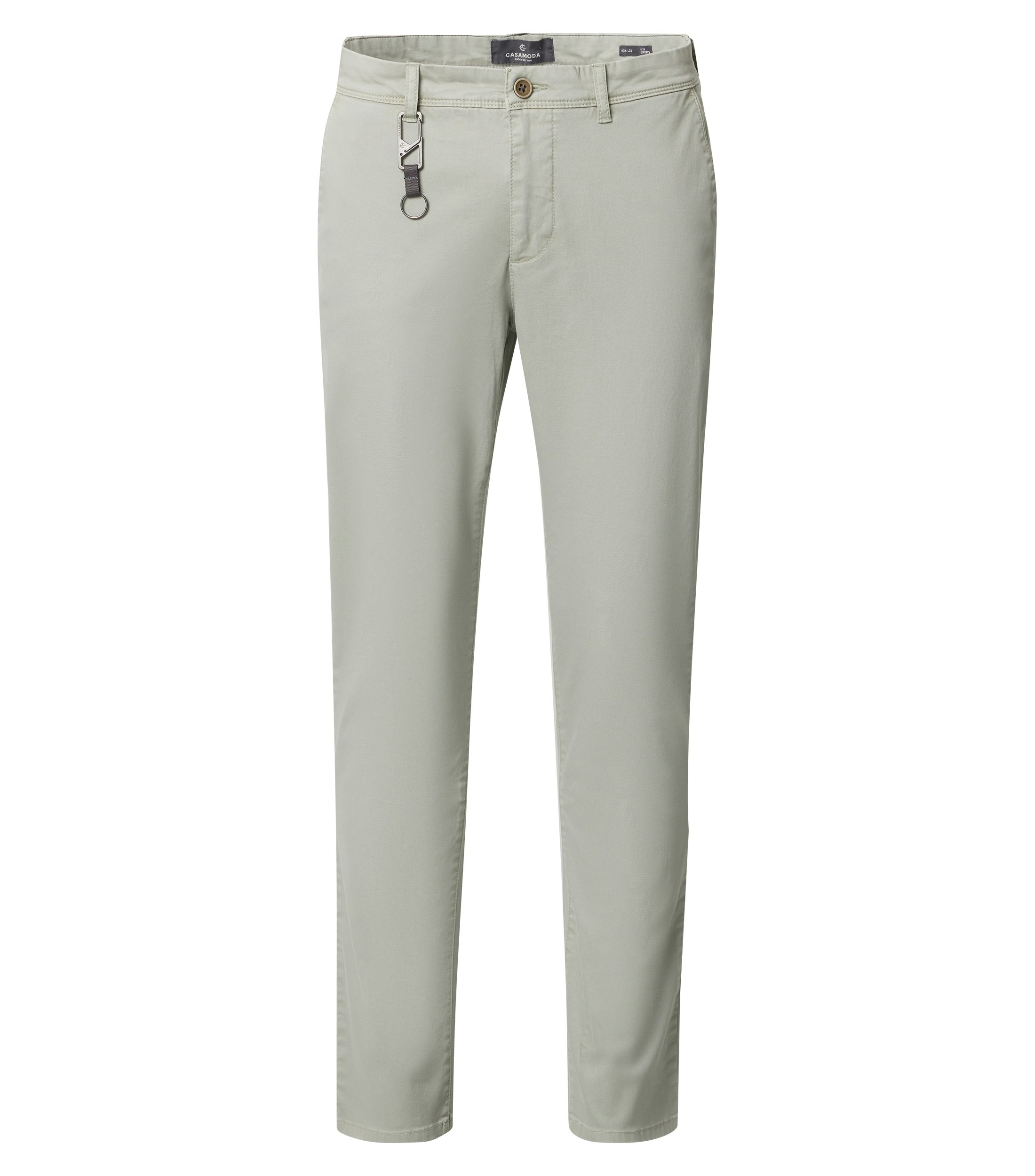 Eine Chino im uni Muster in der Farbe Hellgrün