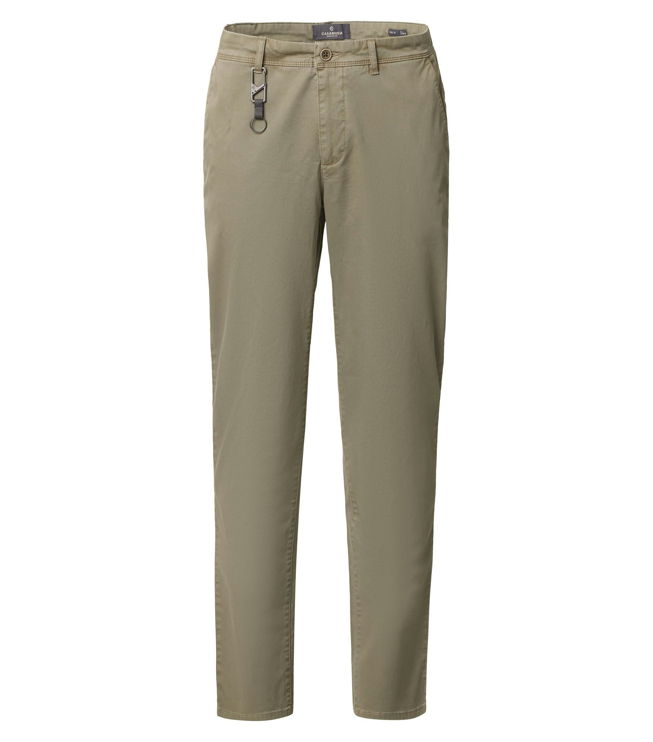 Eine Chino im uni Muster in der Farbe Grün
