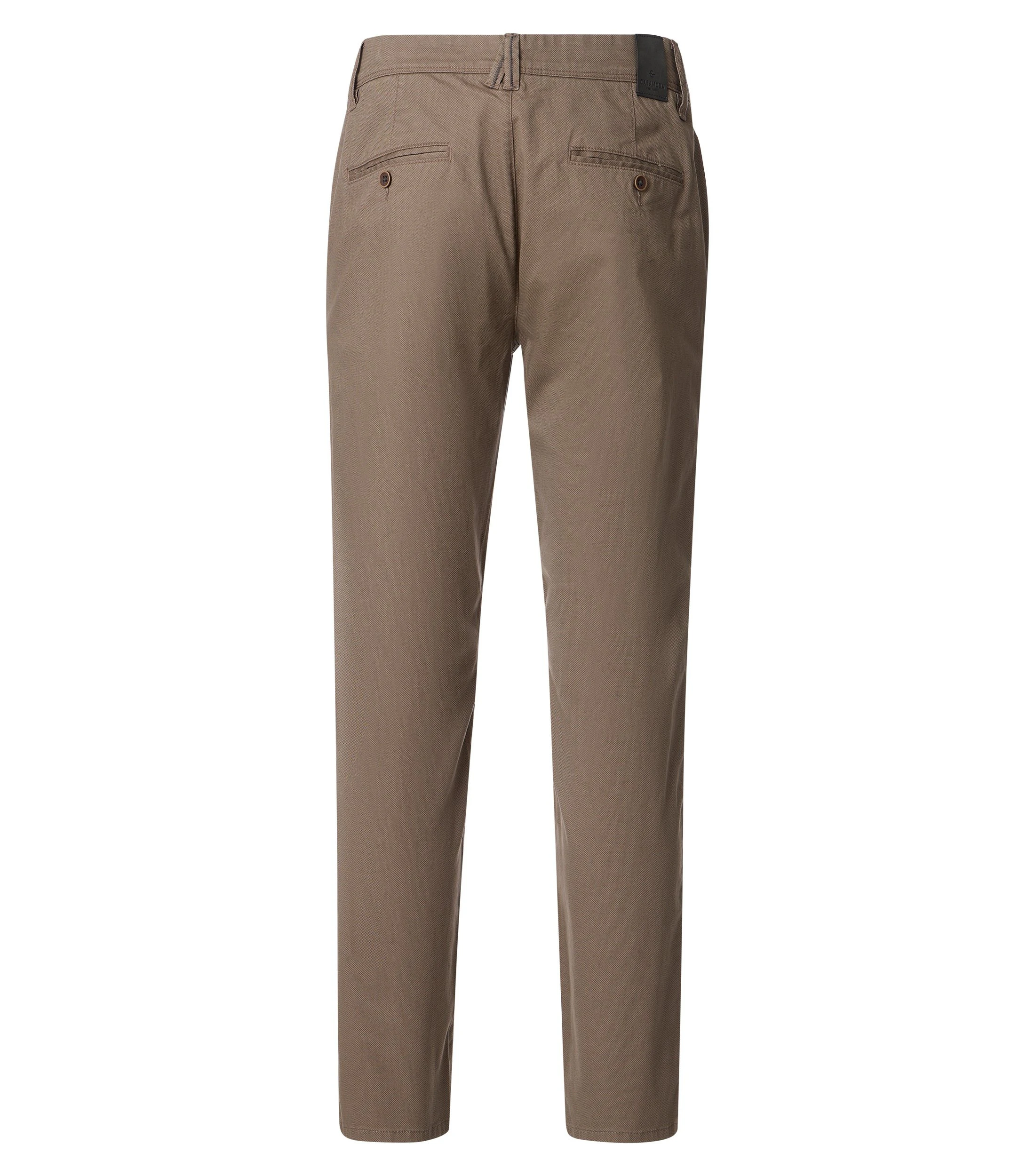 Chino im unifarbenen Design in der Farbe Hellbraun