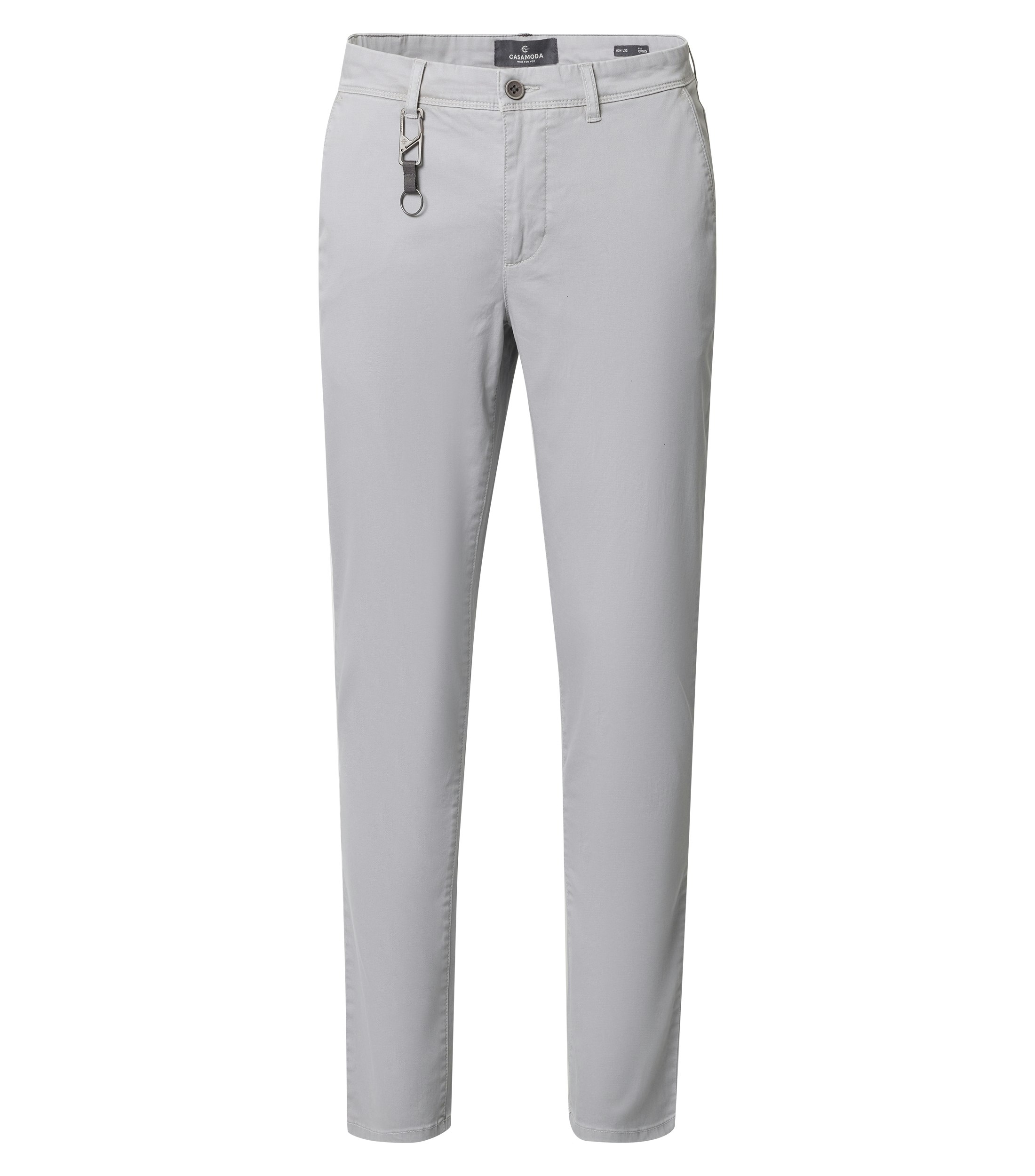 Eine Chino im uni Muster in der Farbe Hellgrau