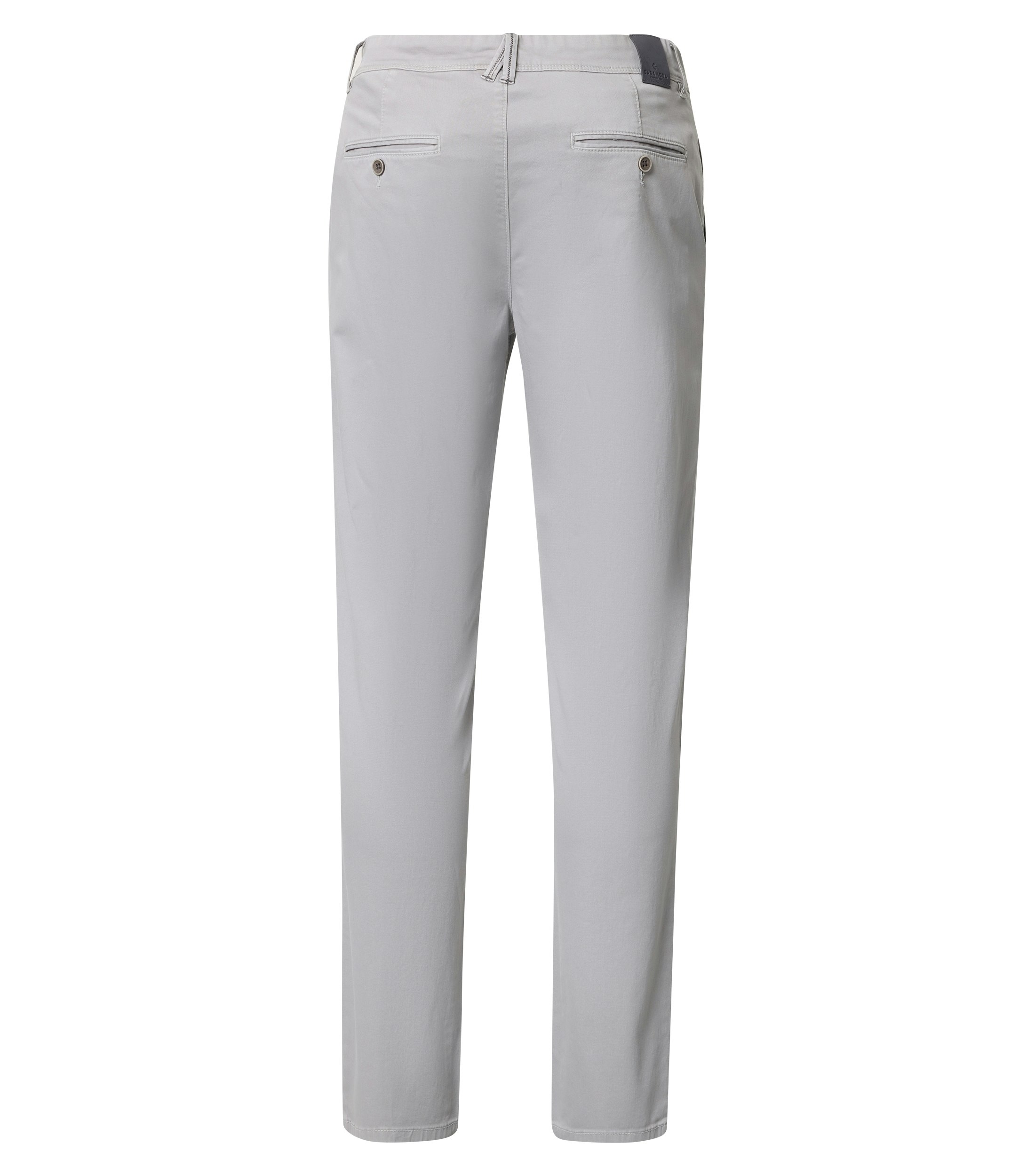 Eine Chino im uni Muster in der Farbe Hellgrau