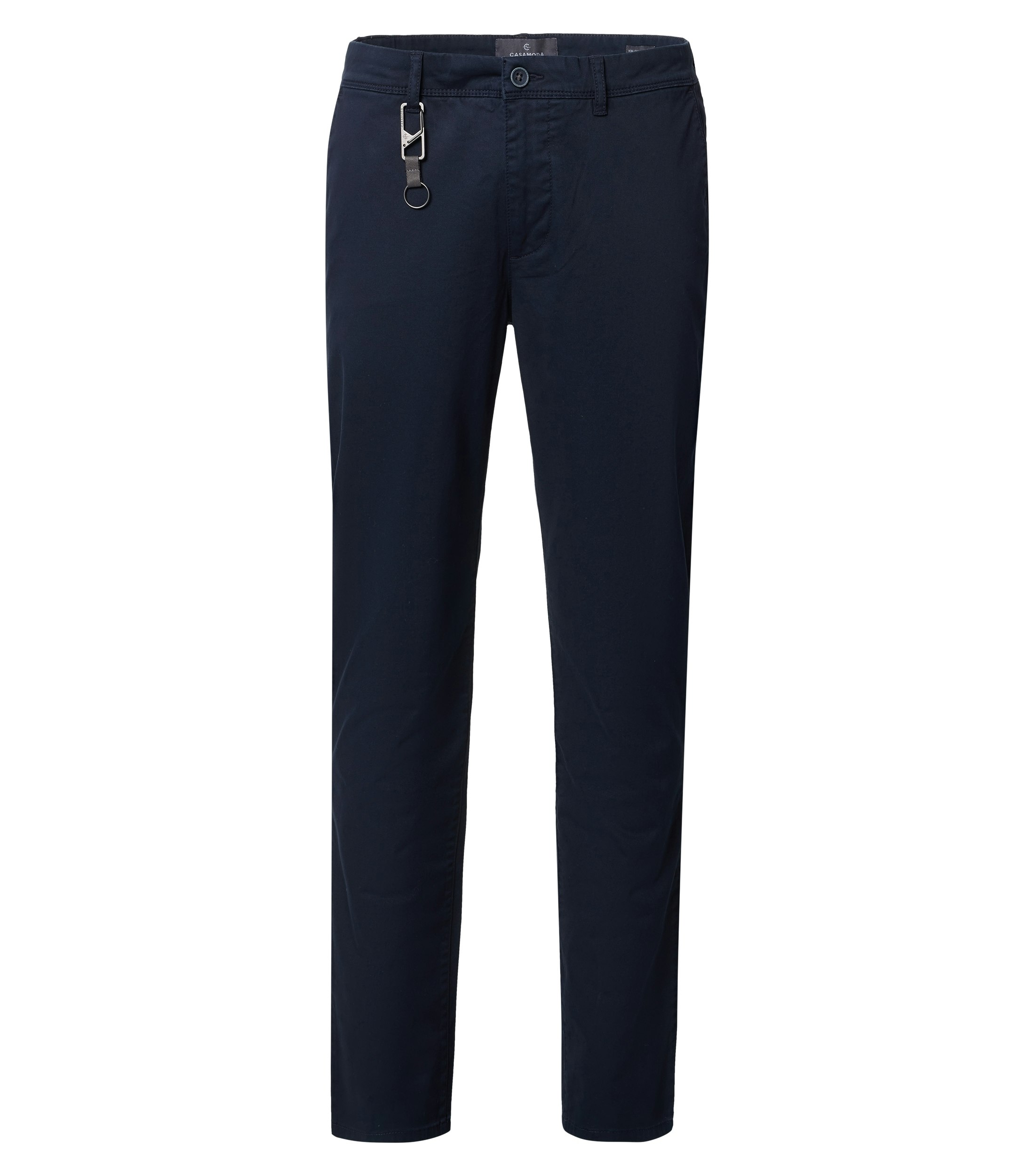 Eine Chino im uni Muster in der Farbe Dunkelblau