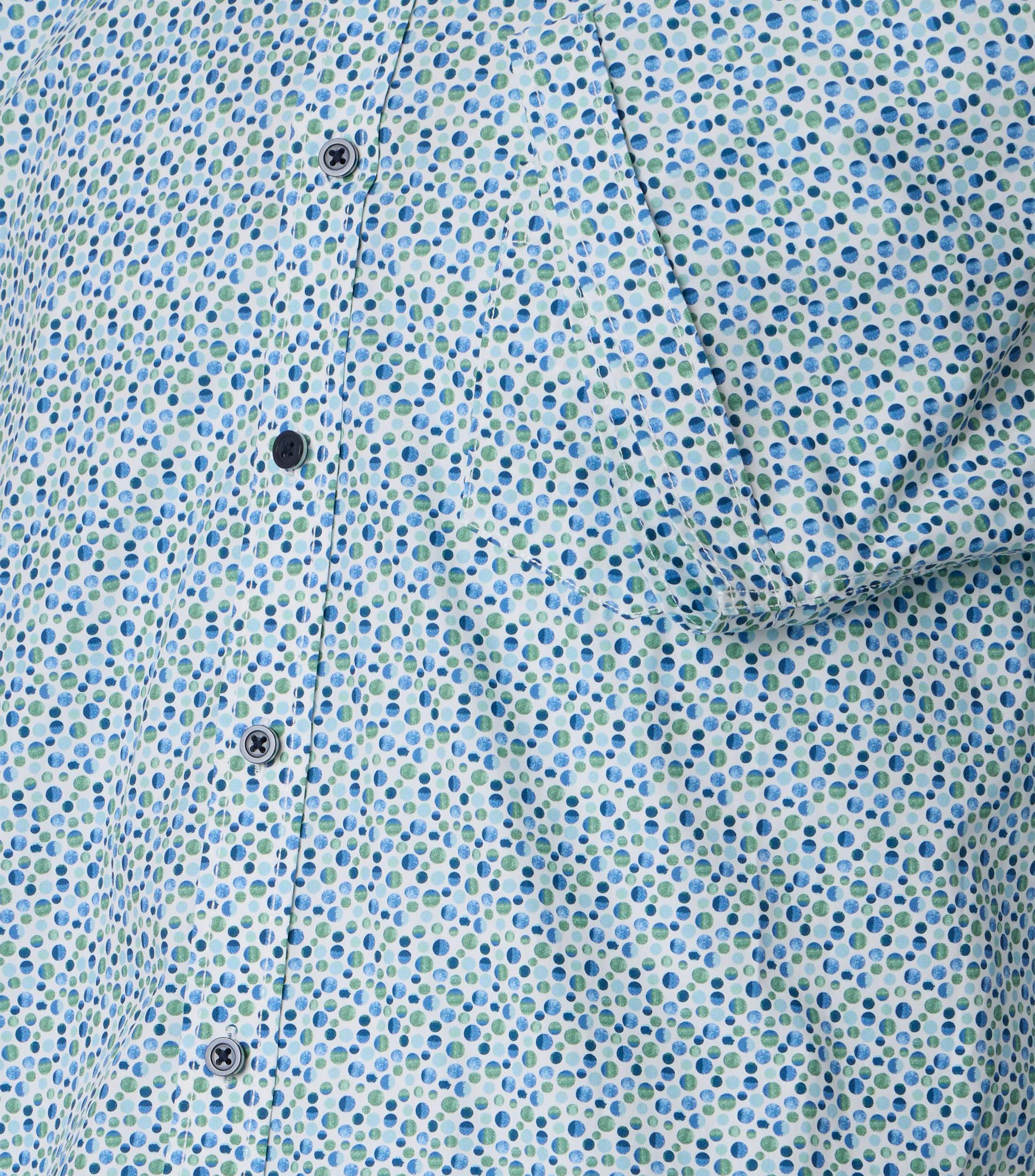 Freizeithemd im Print-Muster in der Farbe Grün