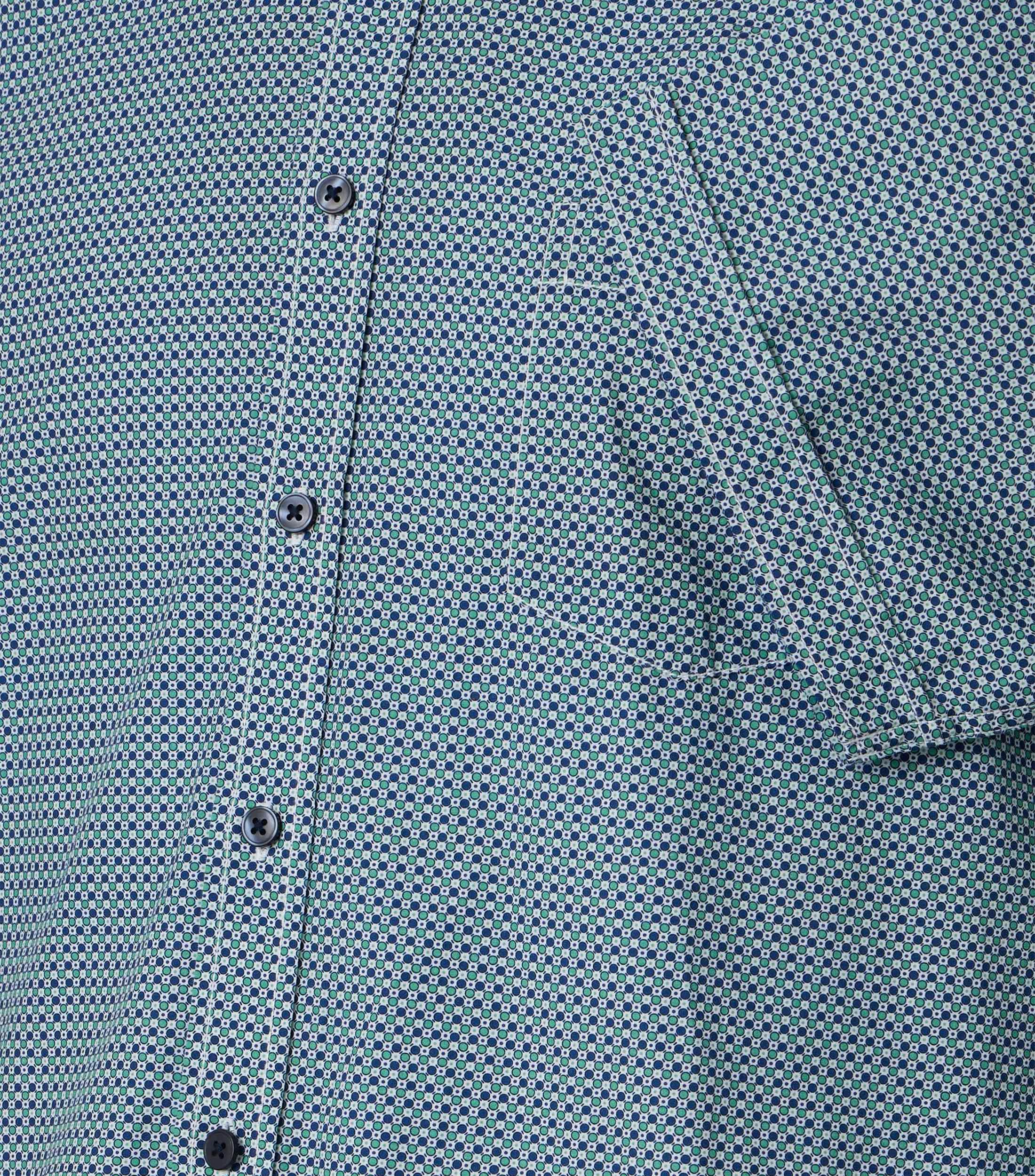 Freizeithemd im Print-Muster in der Farbe Grün
