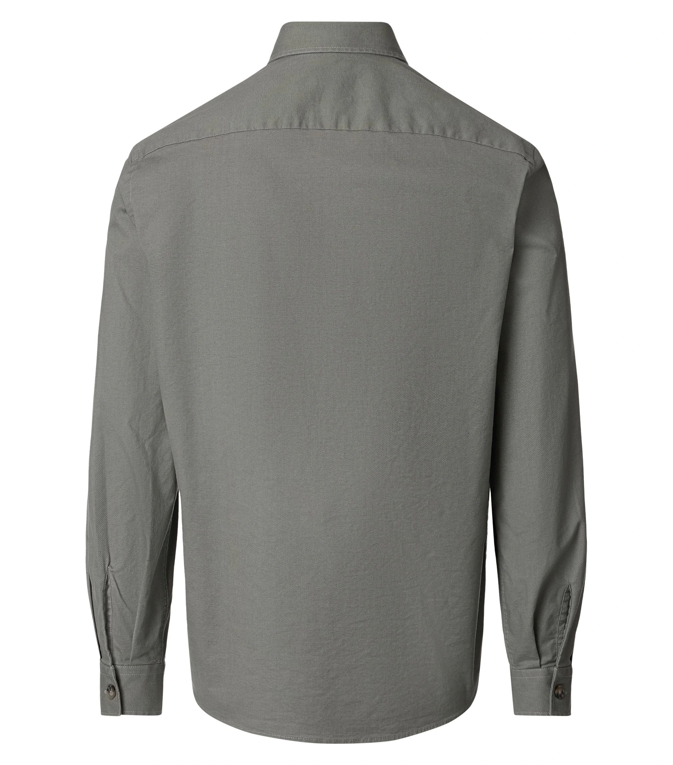 Hemdjacke im unifarbenen Design in der Farbe Grün