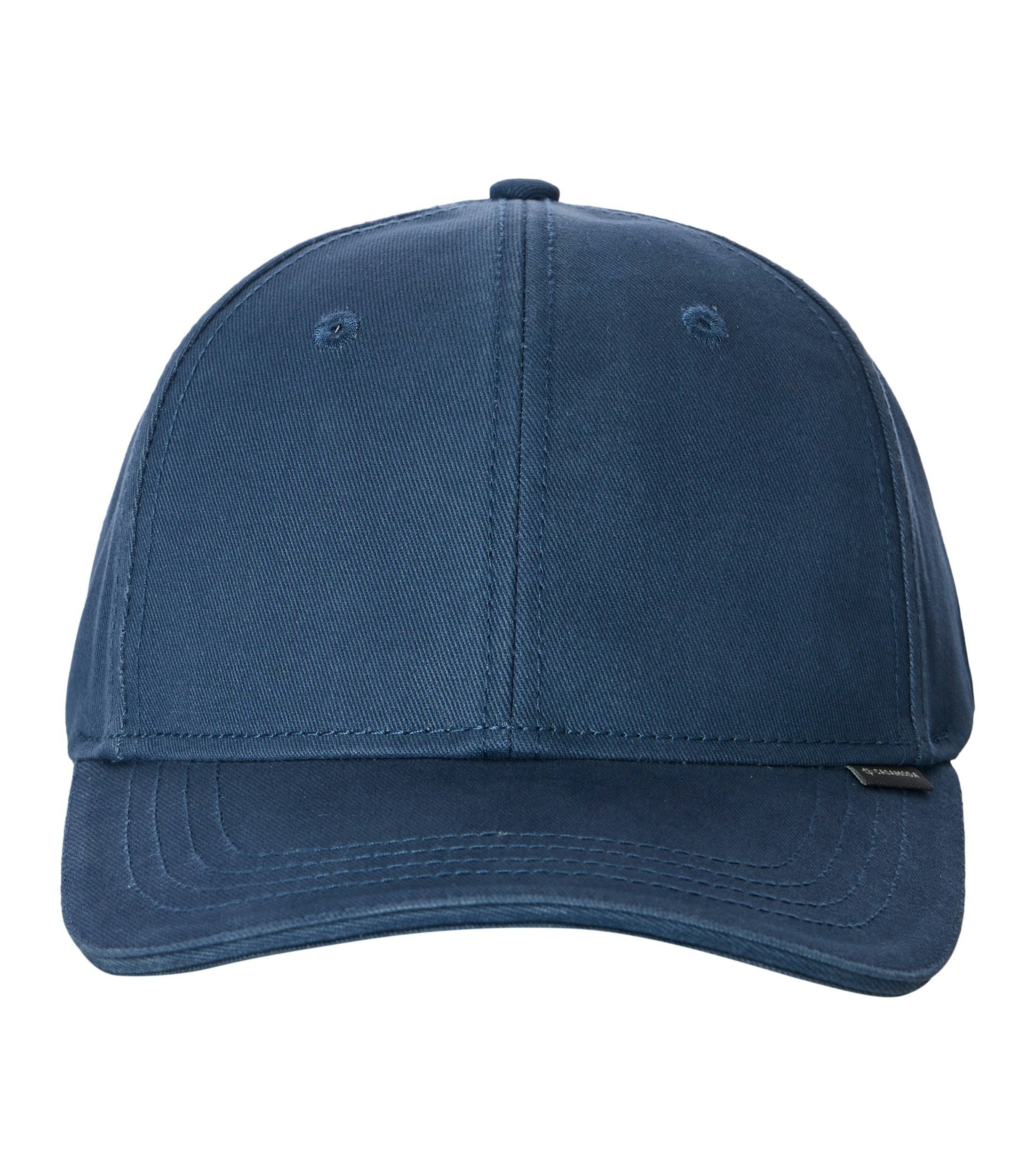 Eine Cap im uni Muster in der Farbe Blau