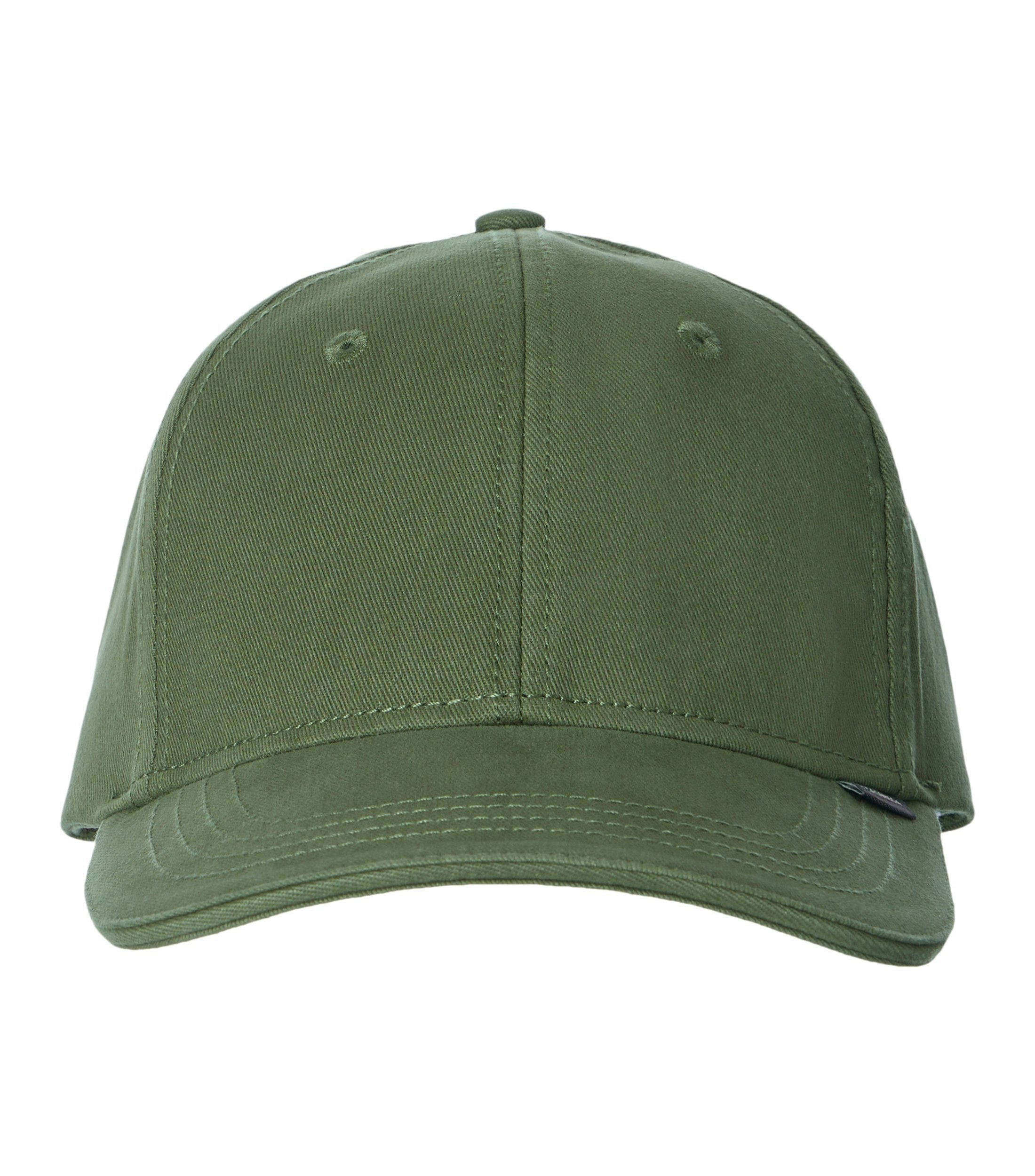 Eine Cap im uni Muster in der Farbe Grün