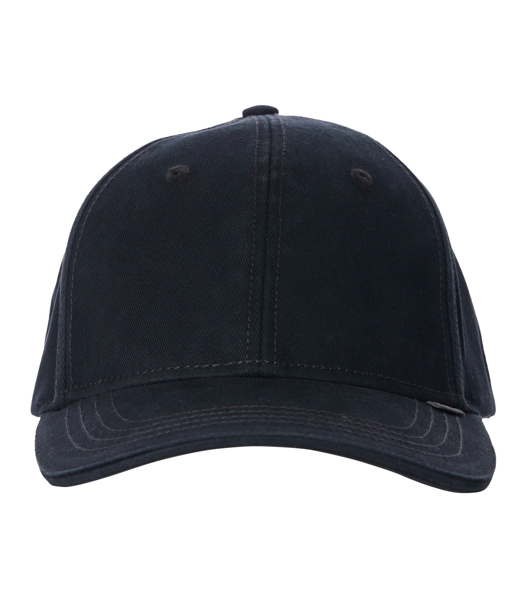 Eine Cap im uni Muster in der Farbe Schwarz