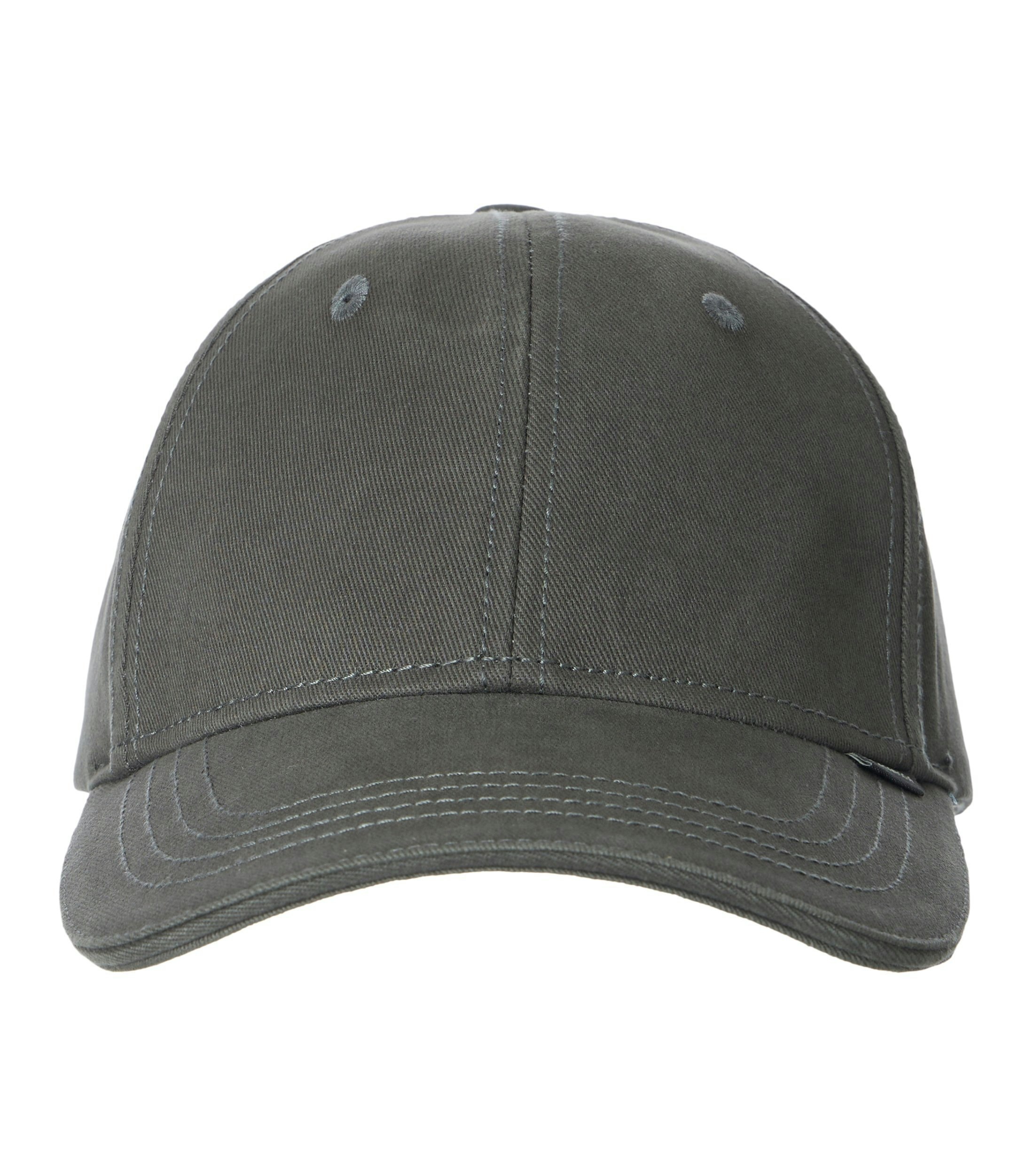 Eine Cap im uni Muster in der Farbe Dunkelgrau