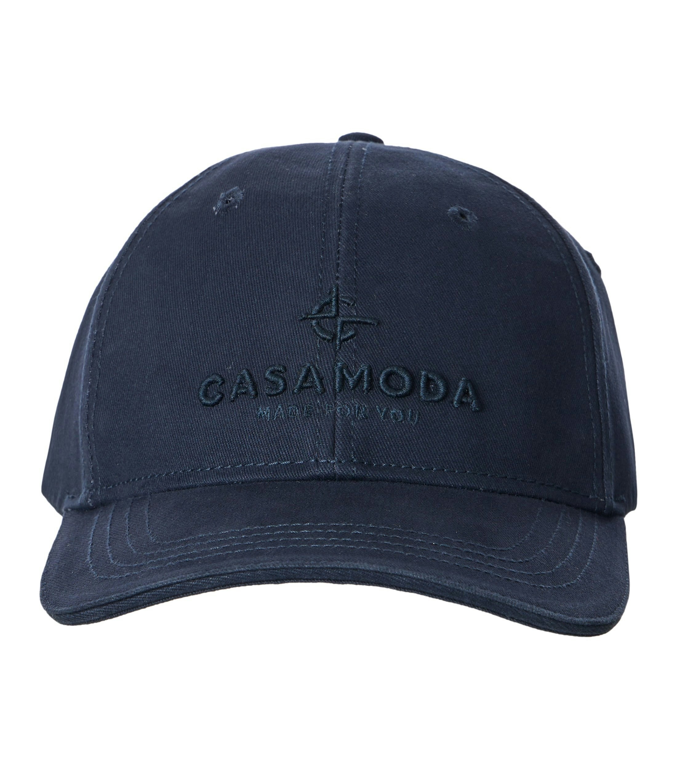 Eine Cap im uni Muster in der Farbe Dunkelblau