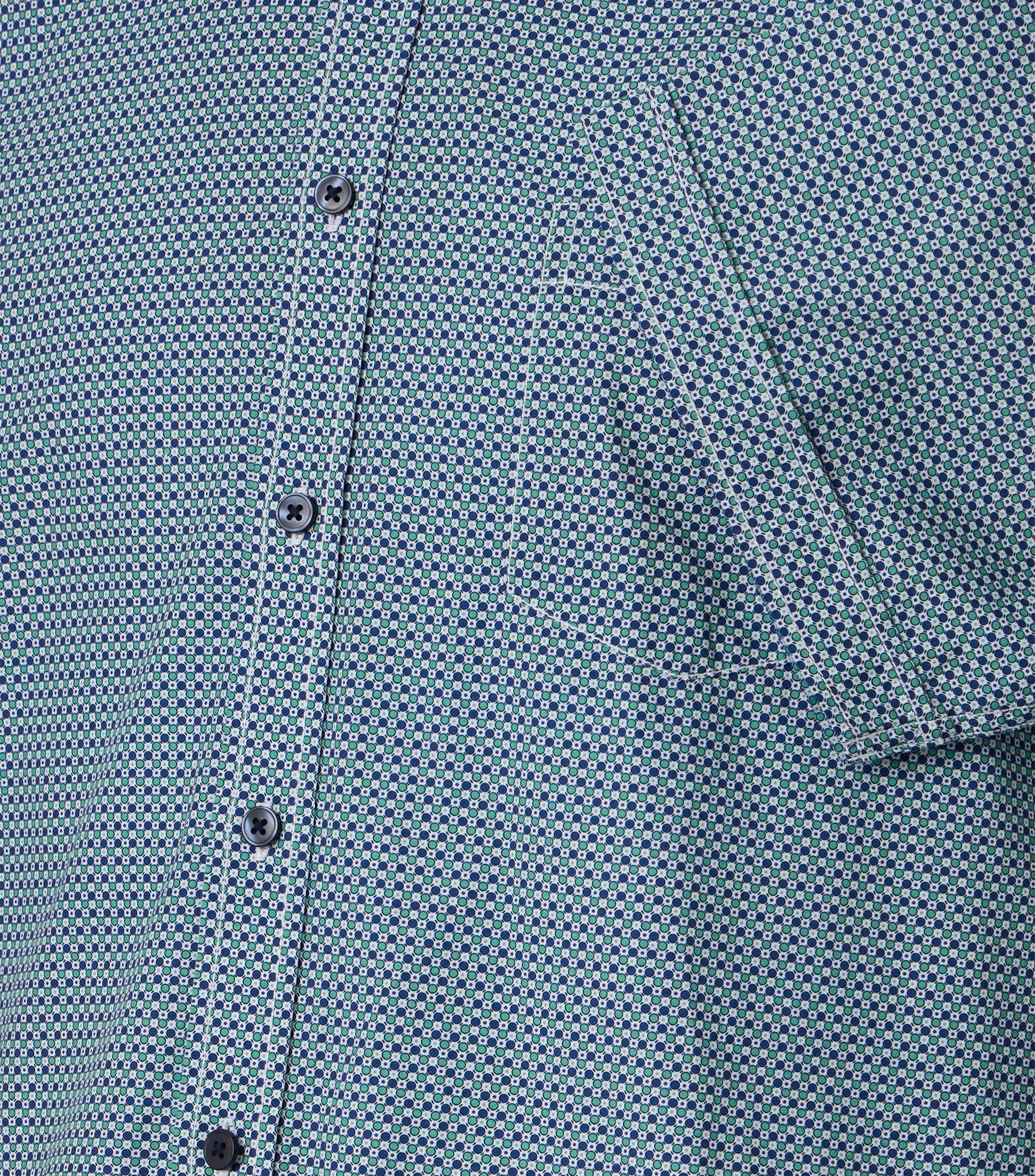 Freizeithemd im Print-Muster in der Farbe Grün