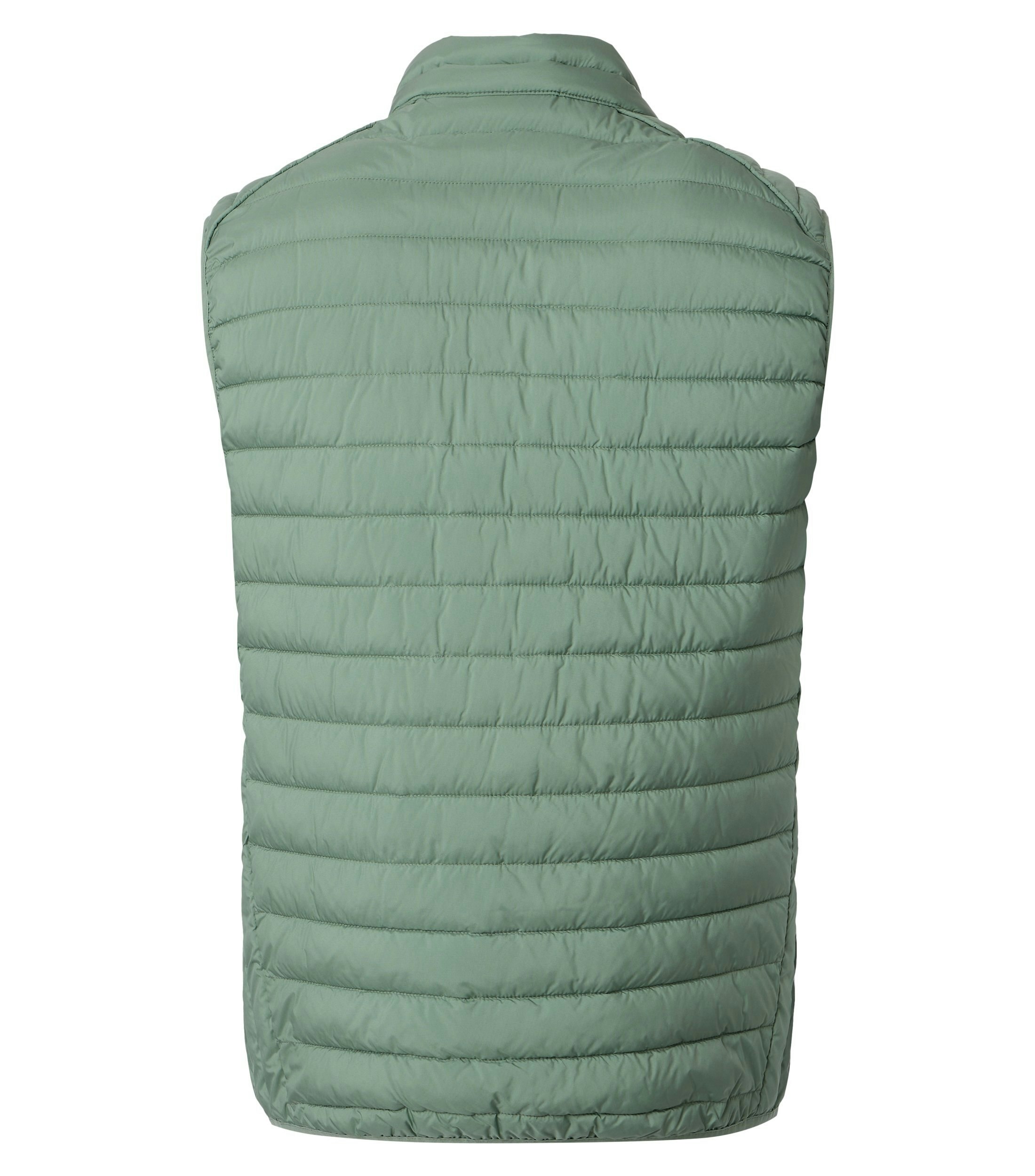 Eine Weste im uni Muster in der Farbe Hellgrün