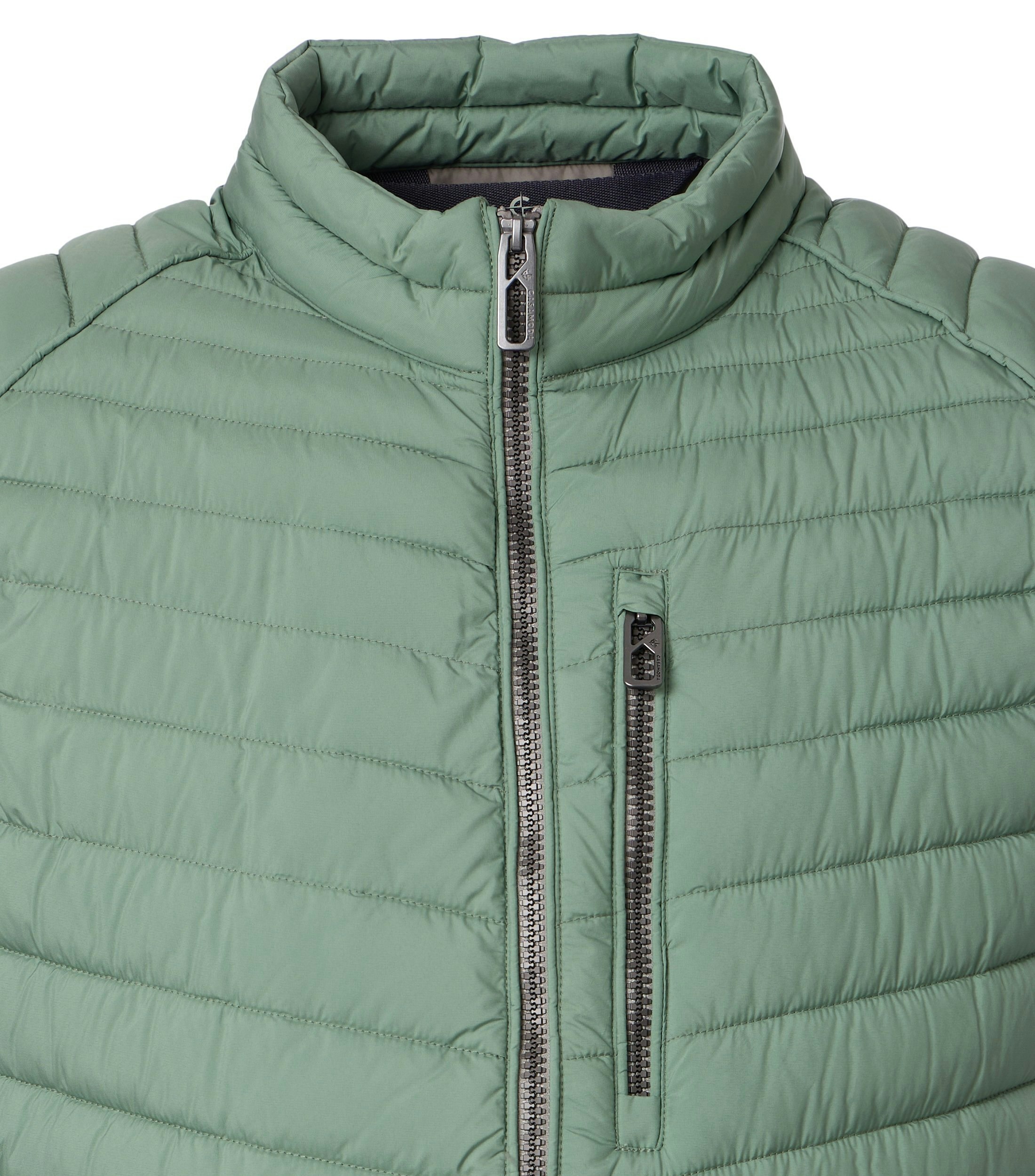 Eine Weste im uni Muster in der Farbe Hellgrün