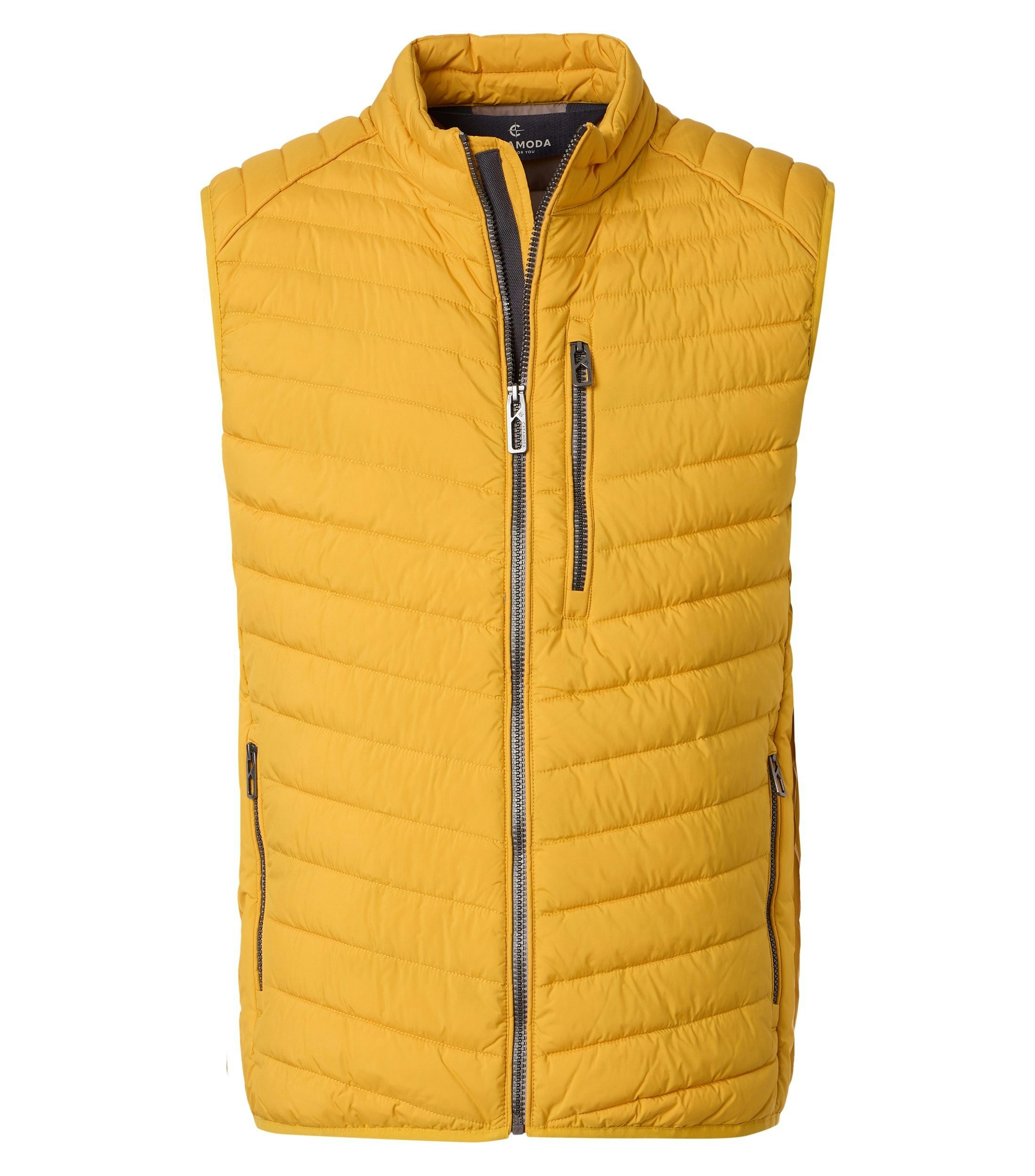 Eine Weste im uni Muster in der Farbe Gelb