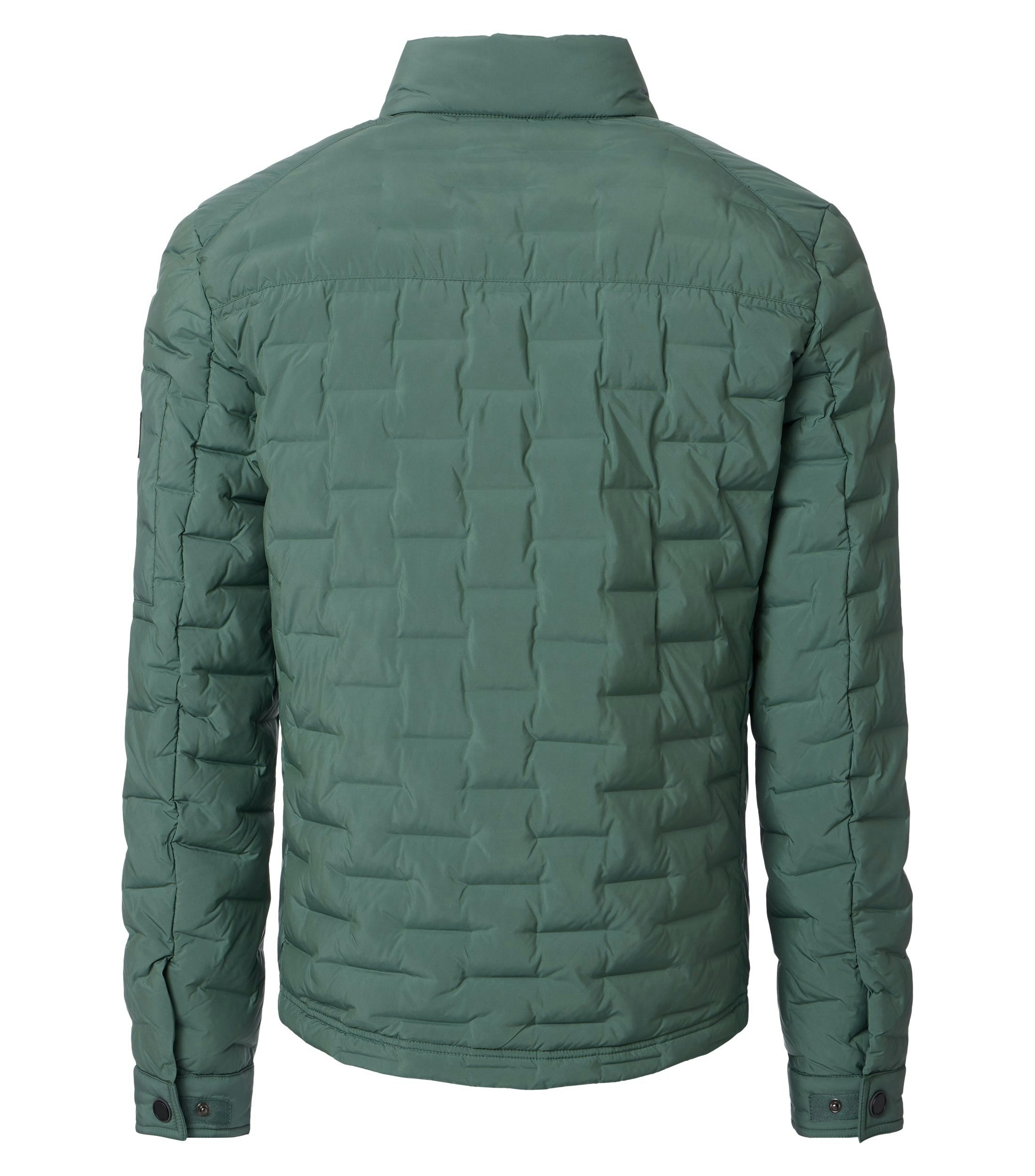 Eine Jacke im uni Muster in der Farbe Grün