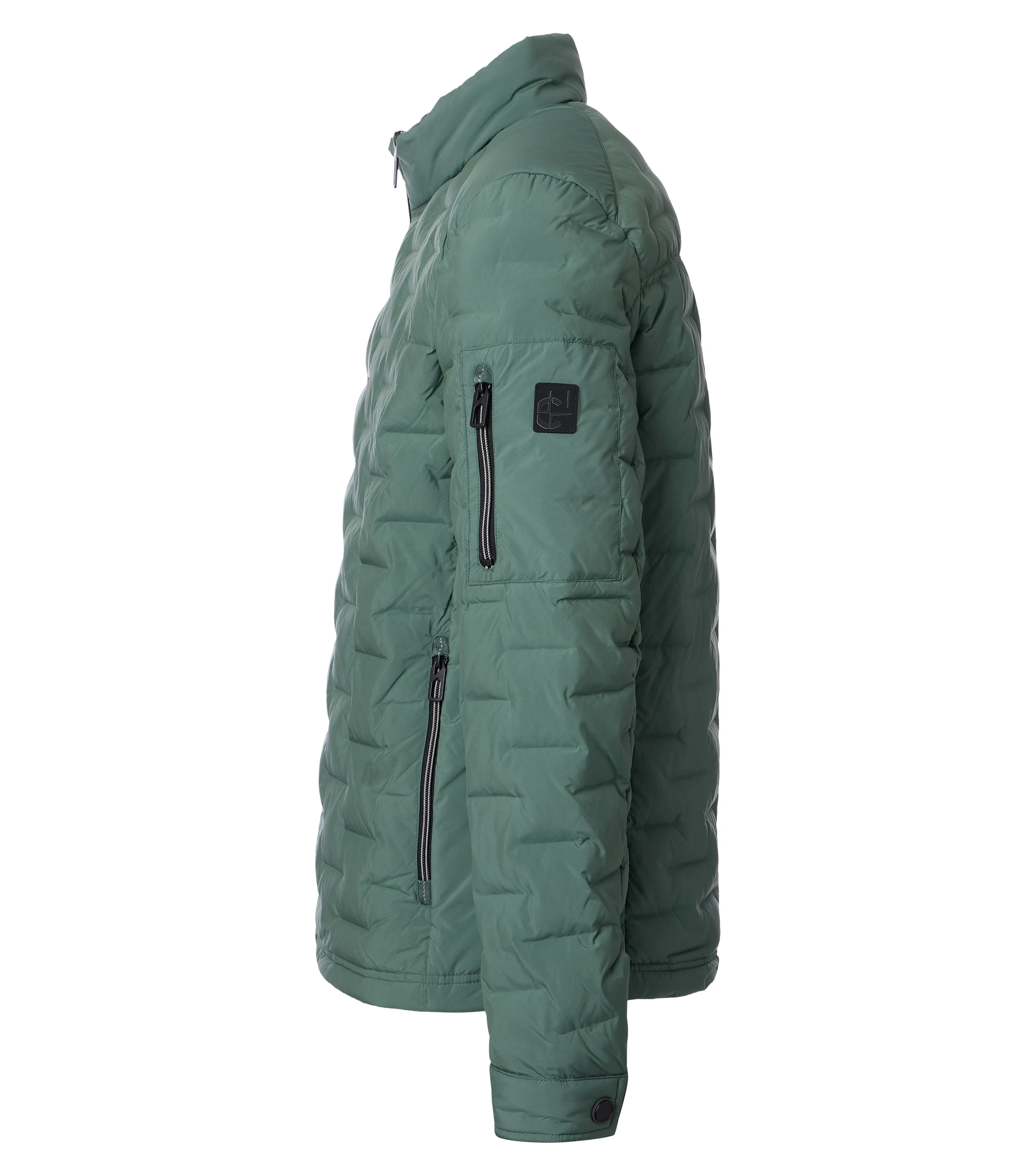 Jacke im unifarbenen Design in der Farbe Grün