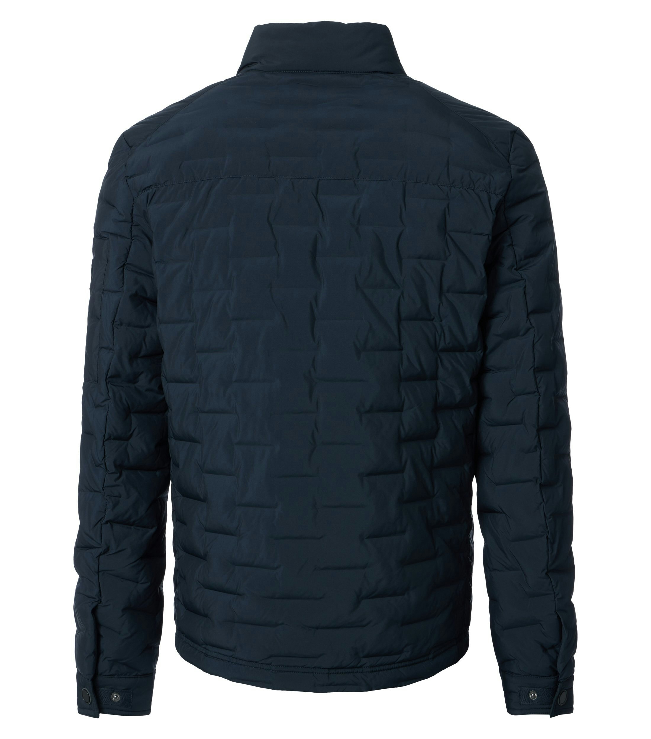 Eine Jacke im uni Muster in der Farbe Dunkelblau