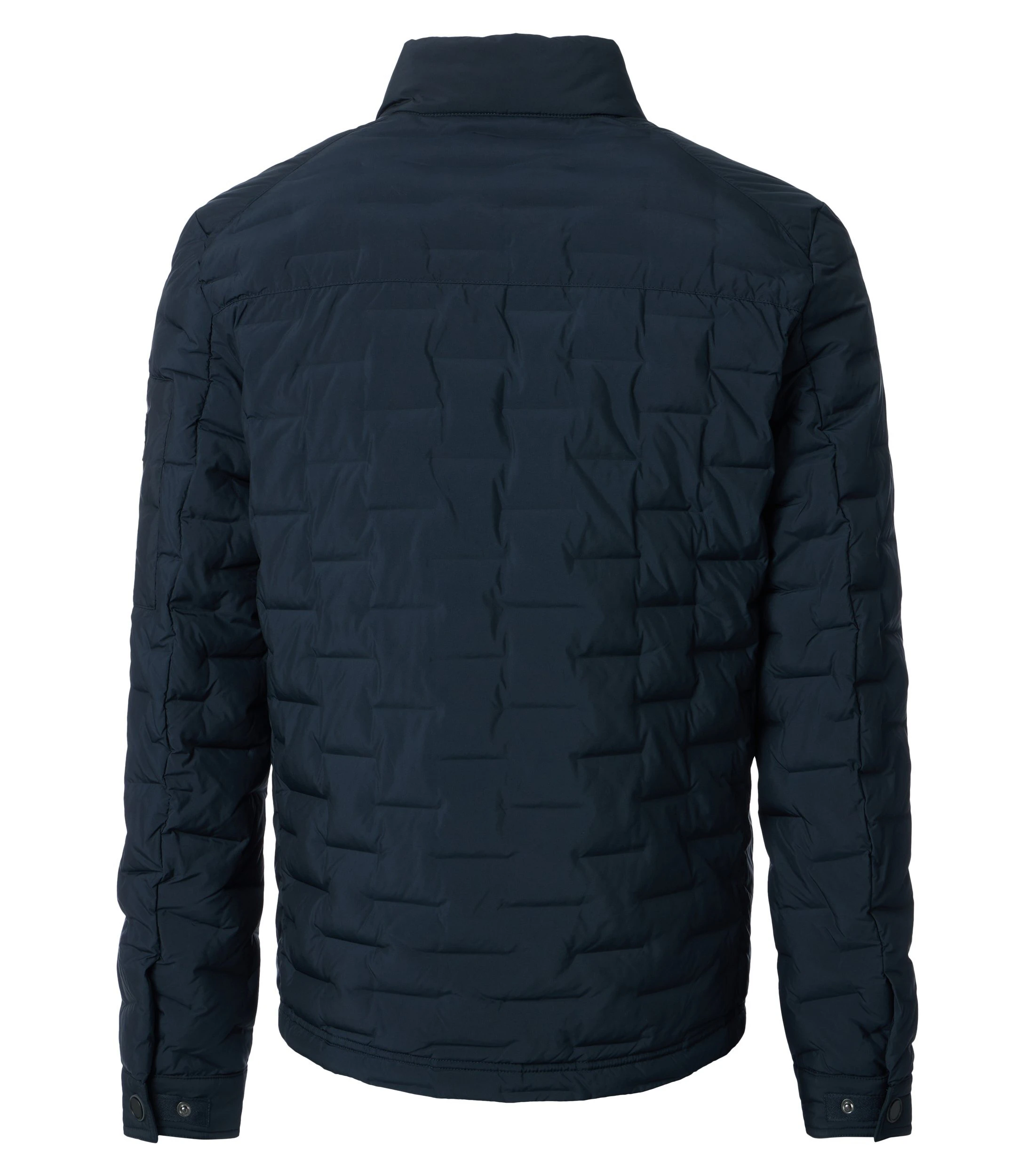 Jacke im unifarbenen Design in der Farbe Dunkelblau