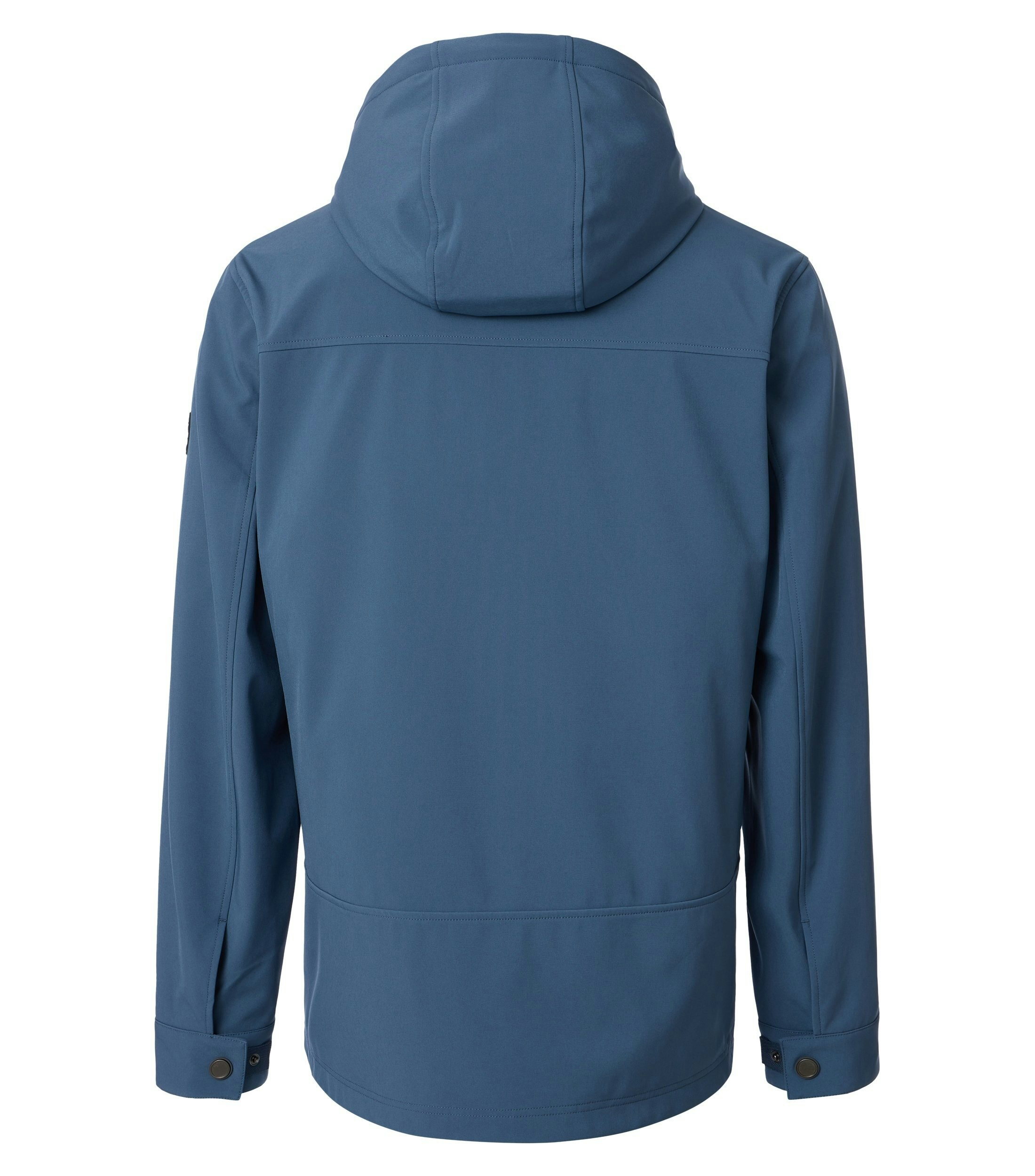 Eine Jacke im uni Muster in der Farbe Blau