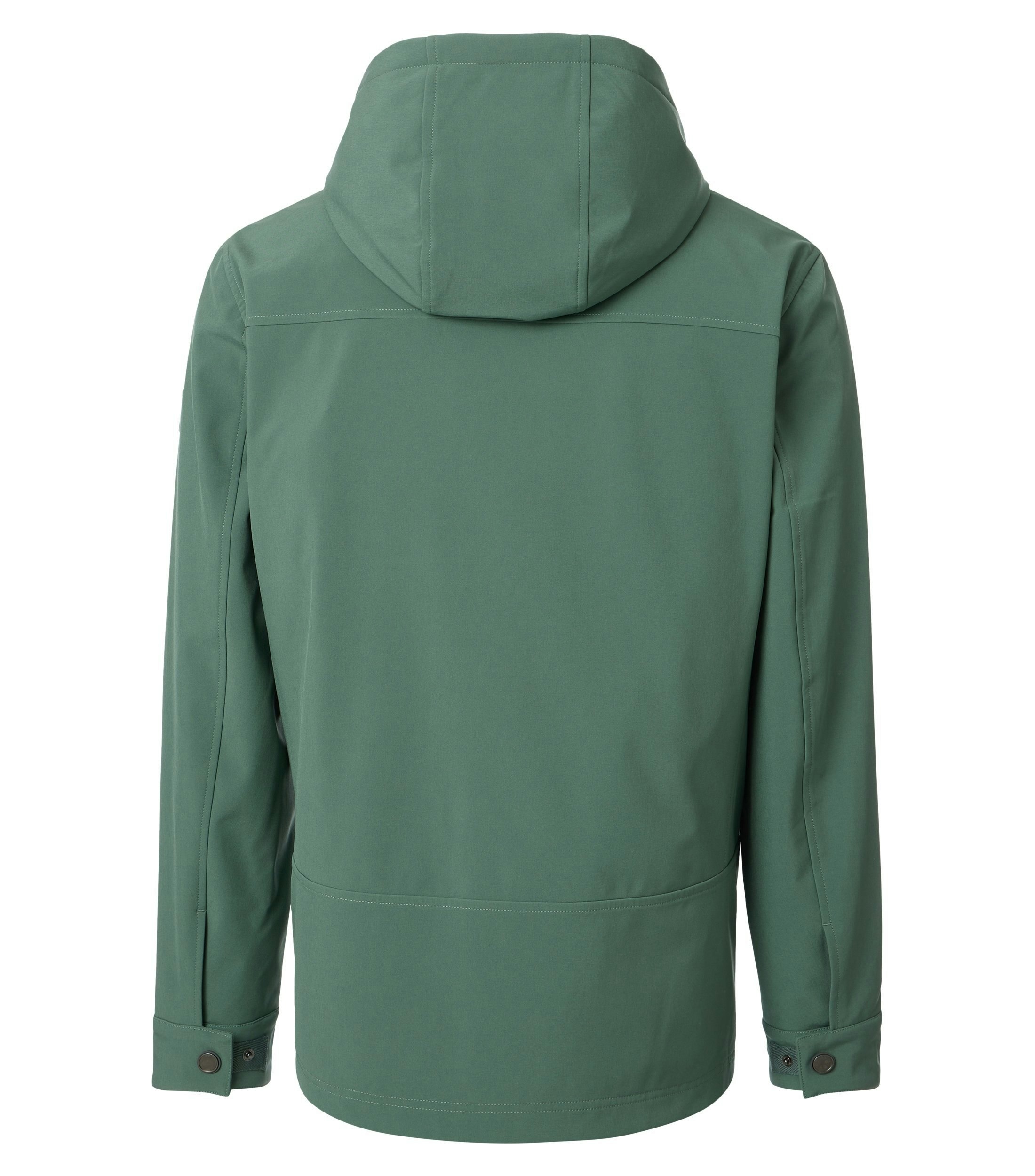 Eine Jacke im uni Muster in der Farbe Grün