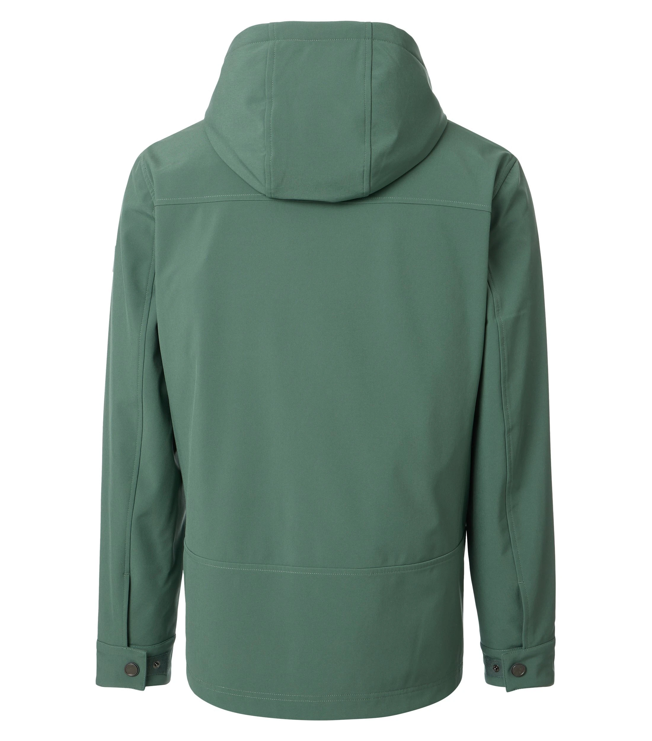 Softshelljacke im unifarbenen Design in der Farbe Grün