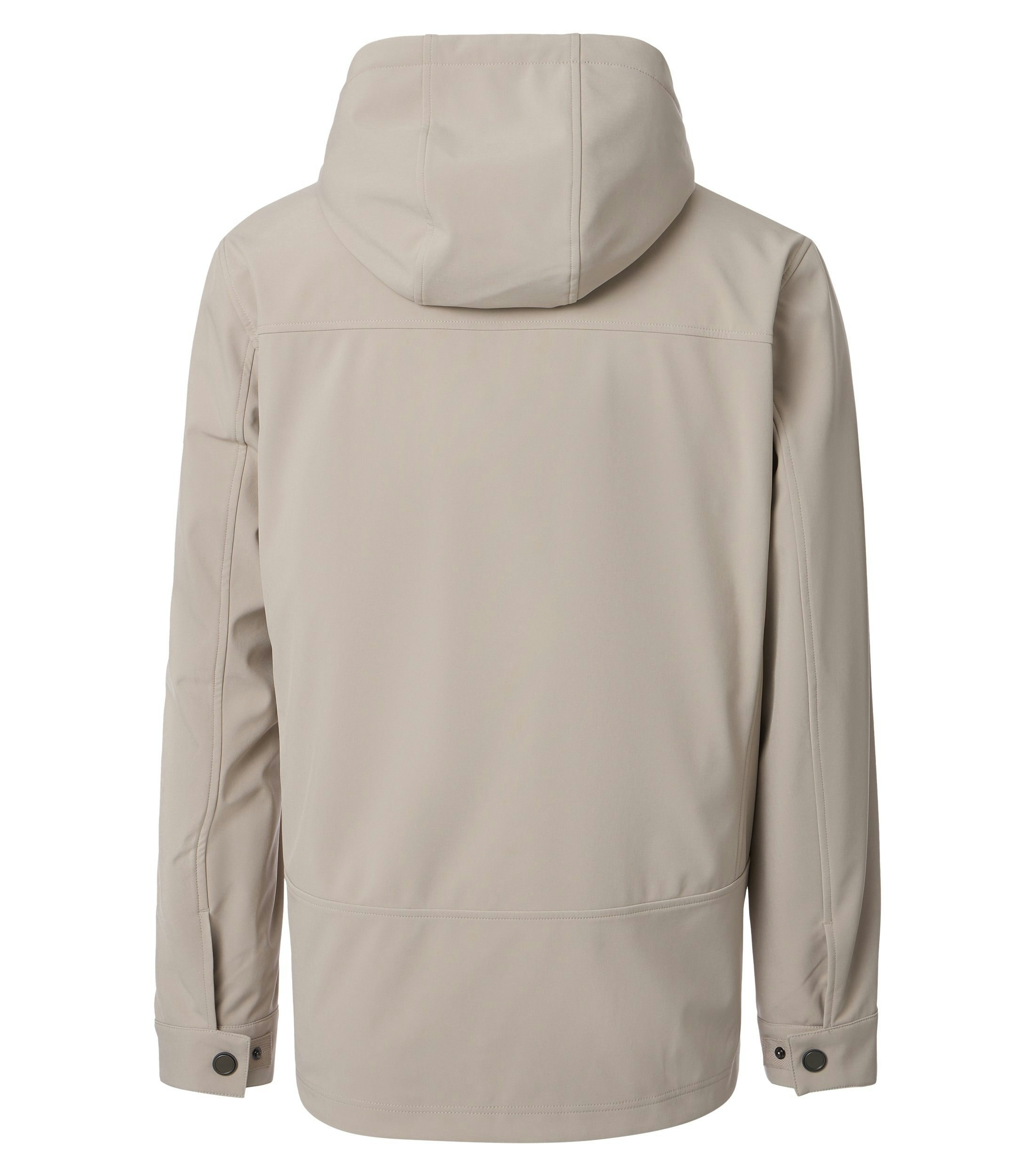 Eine Jacke im uni Muster in der Farbe Beige