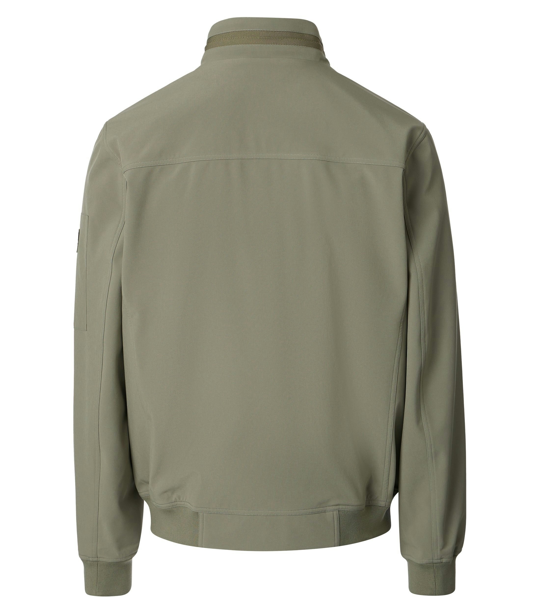 Eine Jacke im uni Muster in der Farbe Grün