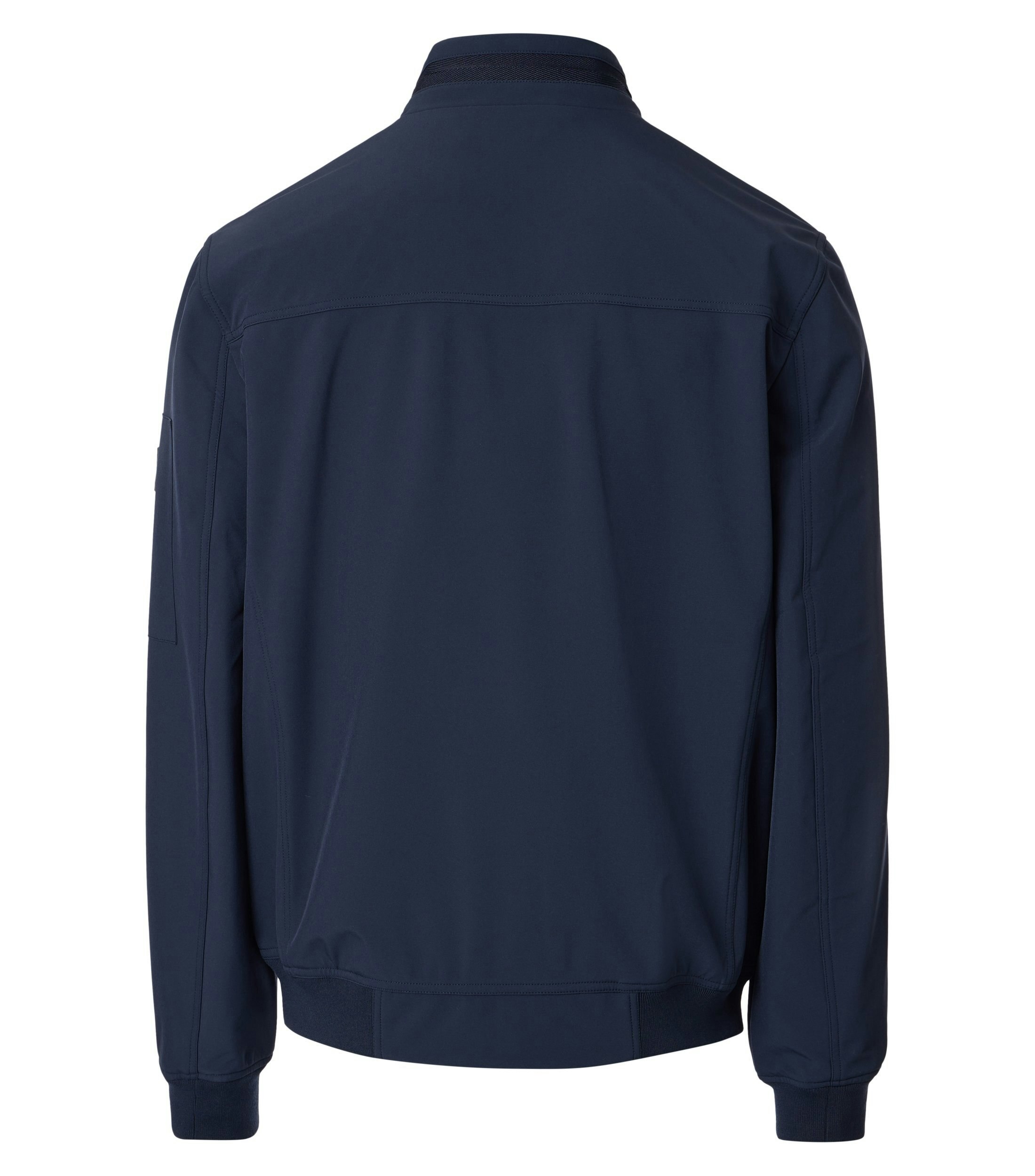 Eine Jacke im uni Muster in der Farbe Dunkelblau