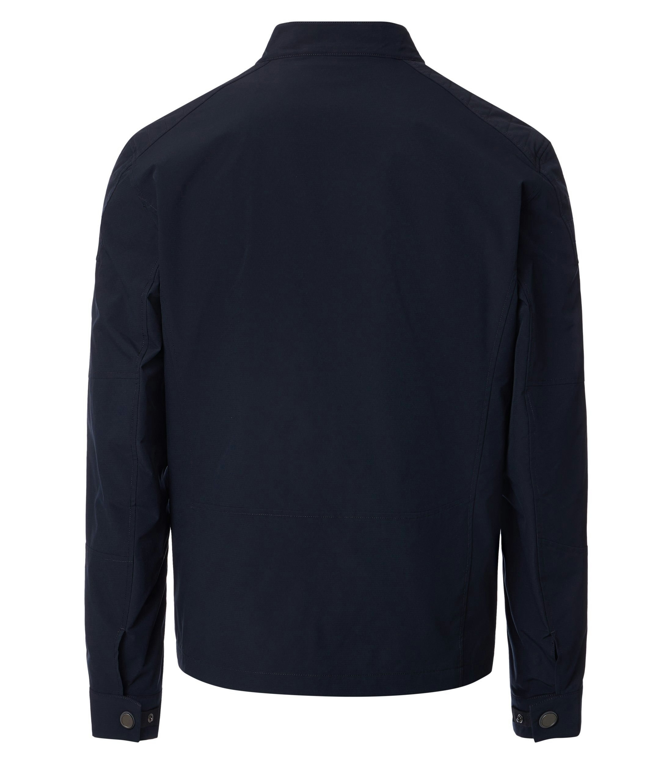 Eine Jacke im uni Muster in der Farbe Dunkelblau