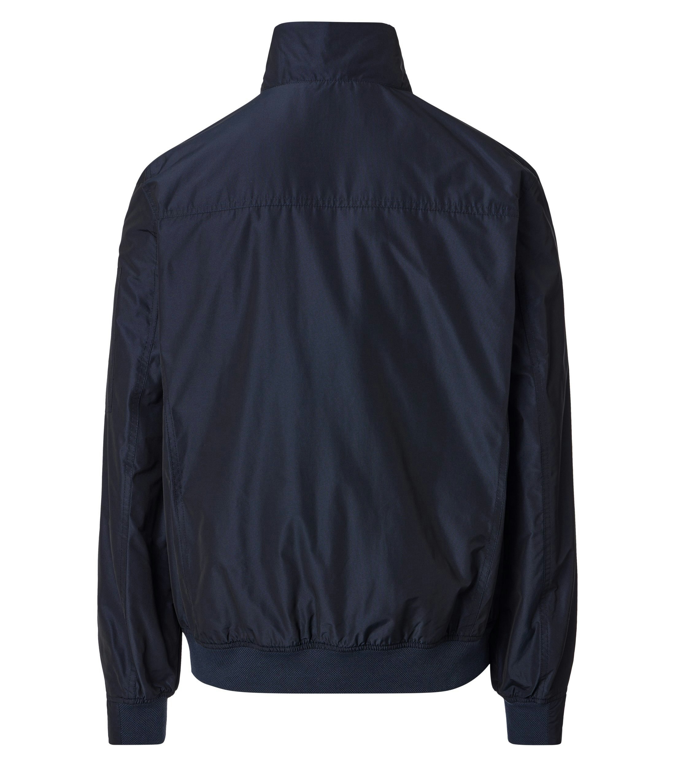 Eine Jacke im uni Muster in der Farbe Dunkelblau