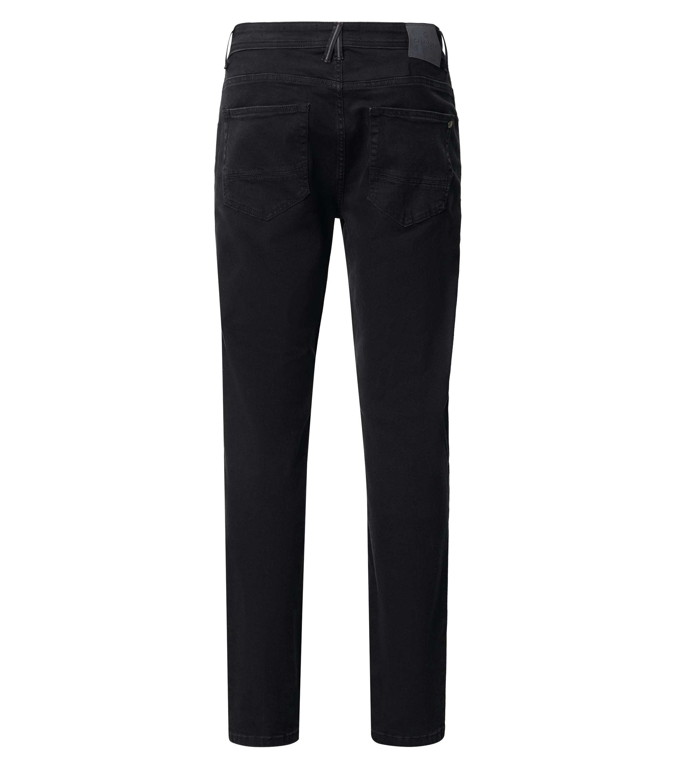 Eine Jeans im uni Muster in der Farbe Schwarz