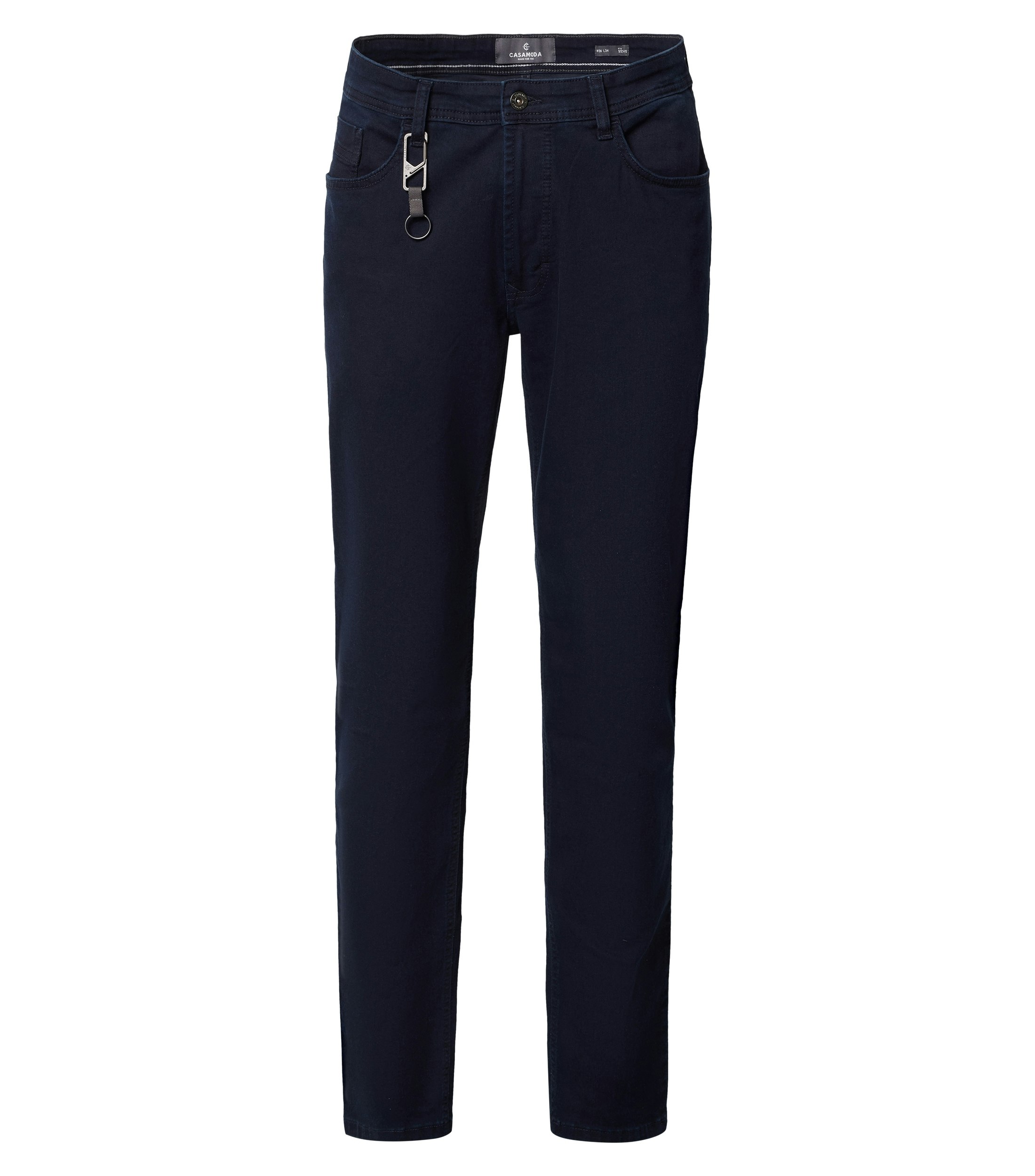 Eine Jeans im uni Muster in der Farbe Dunkelblau