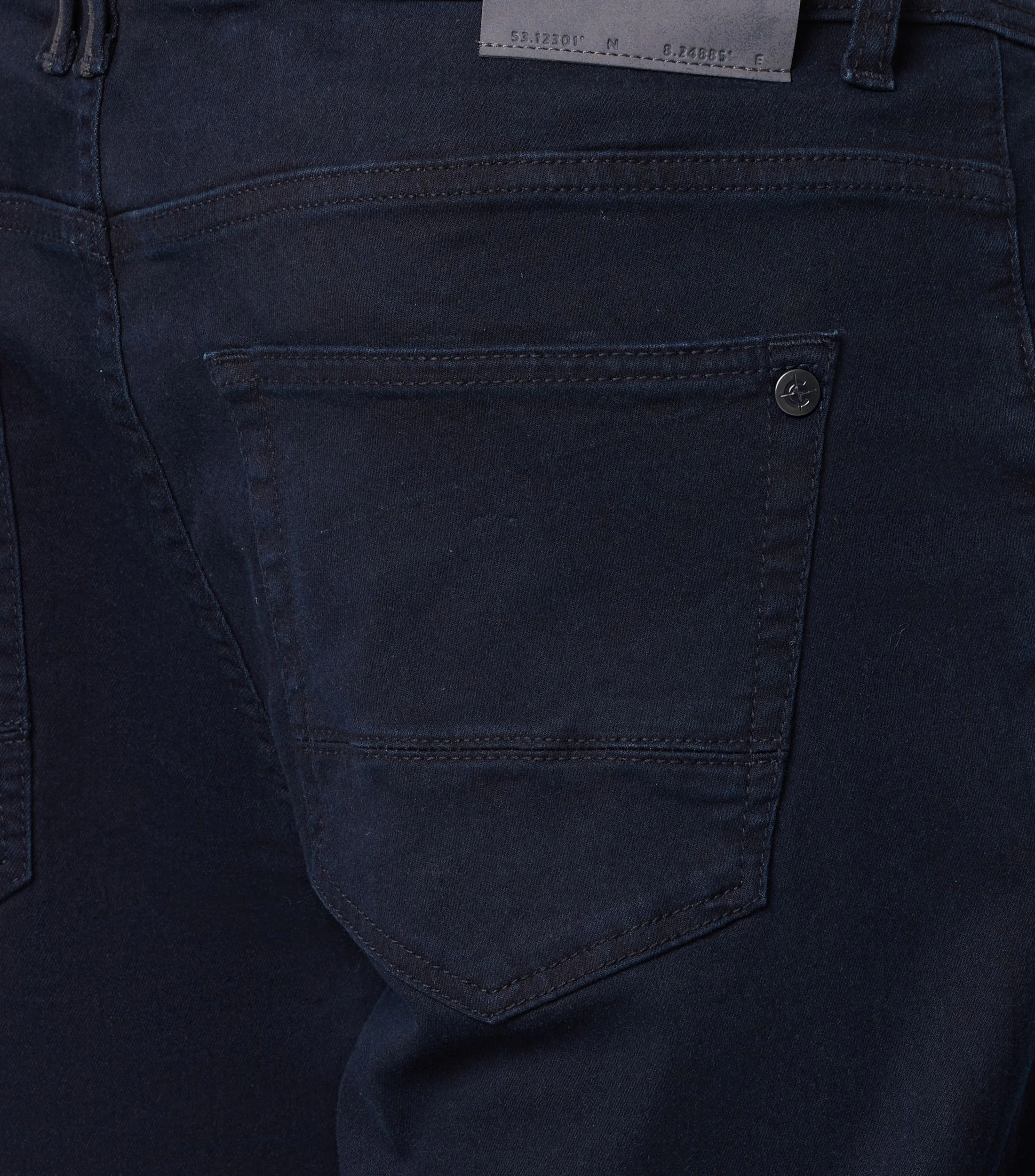 Jeans im unifarbenen Design in der Farbe Dunkelblau