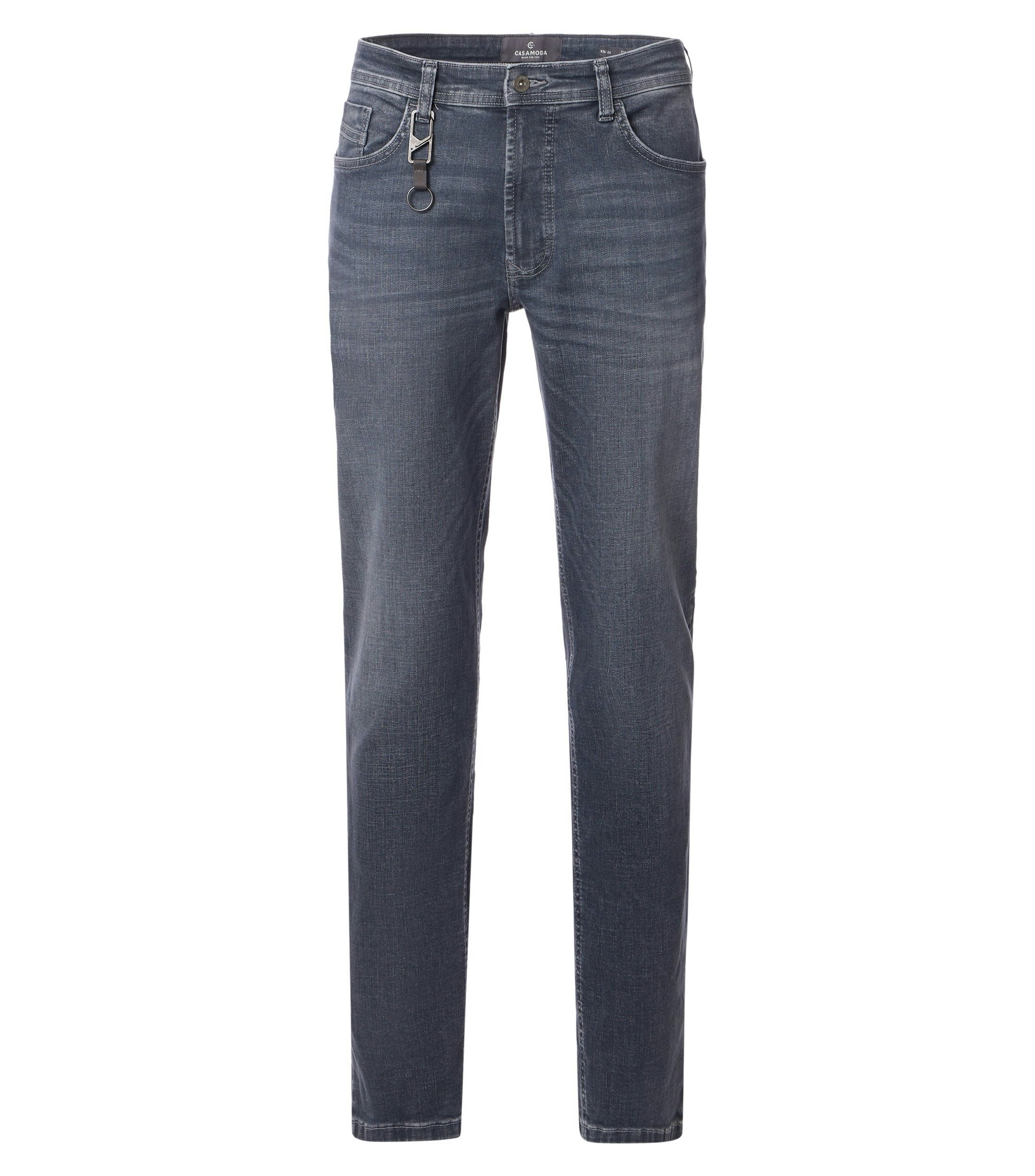 Eine Jeans im uni Muster in der Farbe Grau
