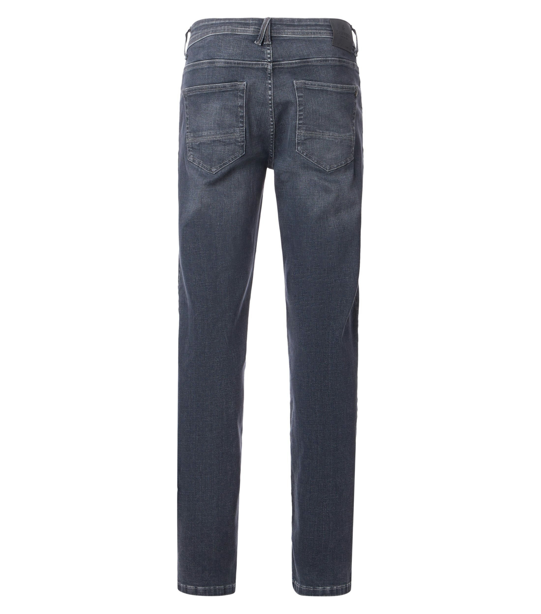 Eine Jeans im uni Muster in der Farbe Grau