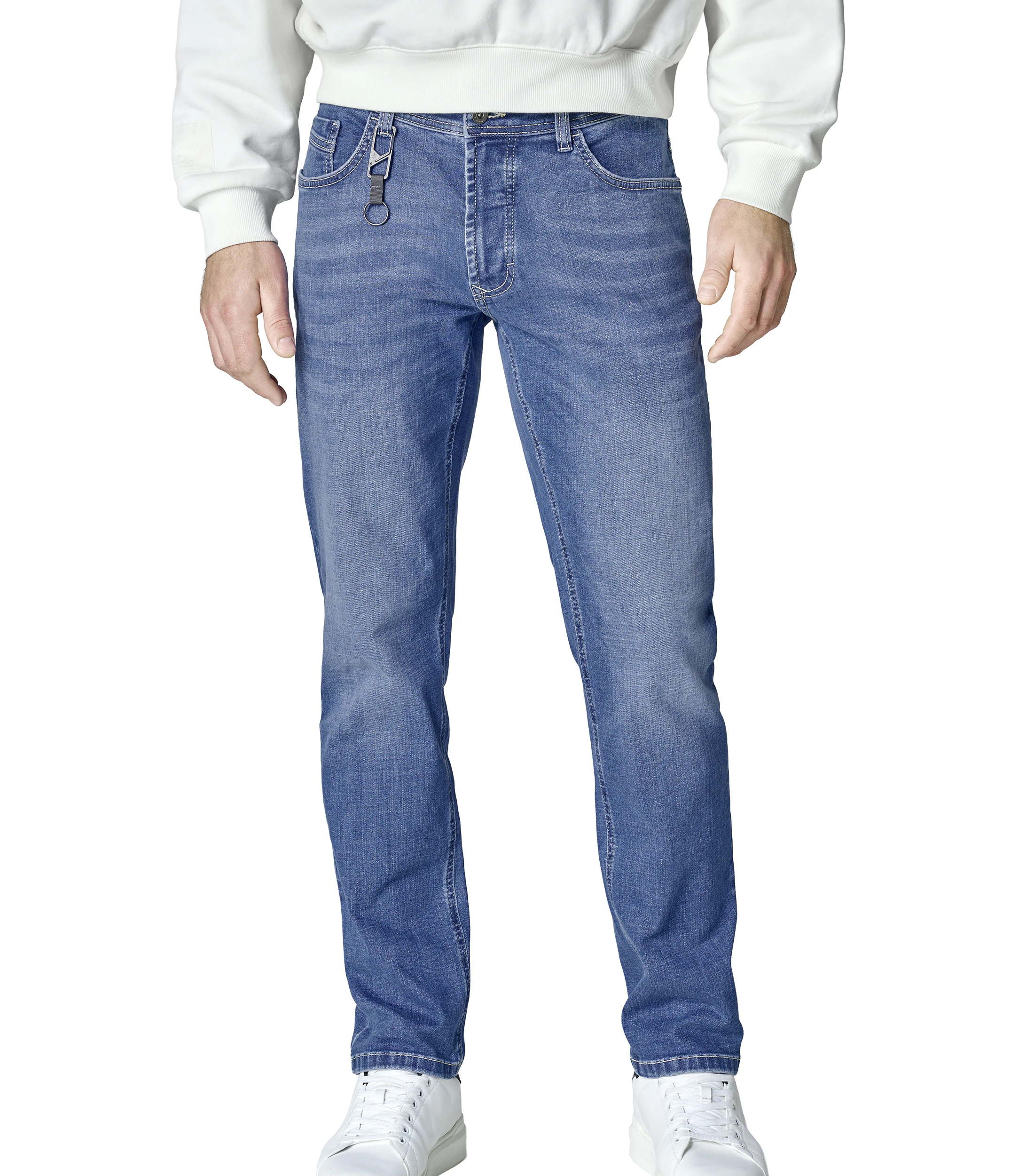 Jeans im unifarbenen Design in der Farbe Hellblau