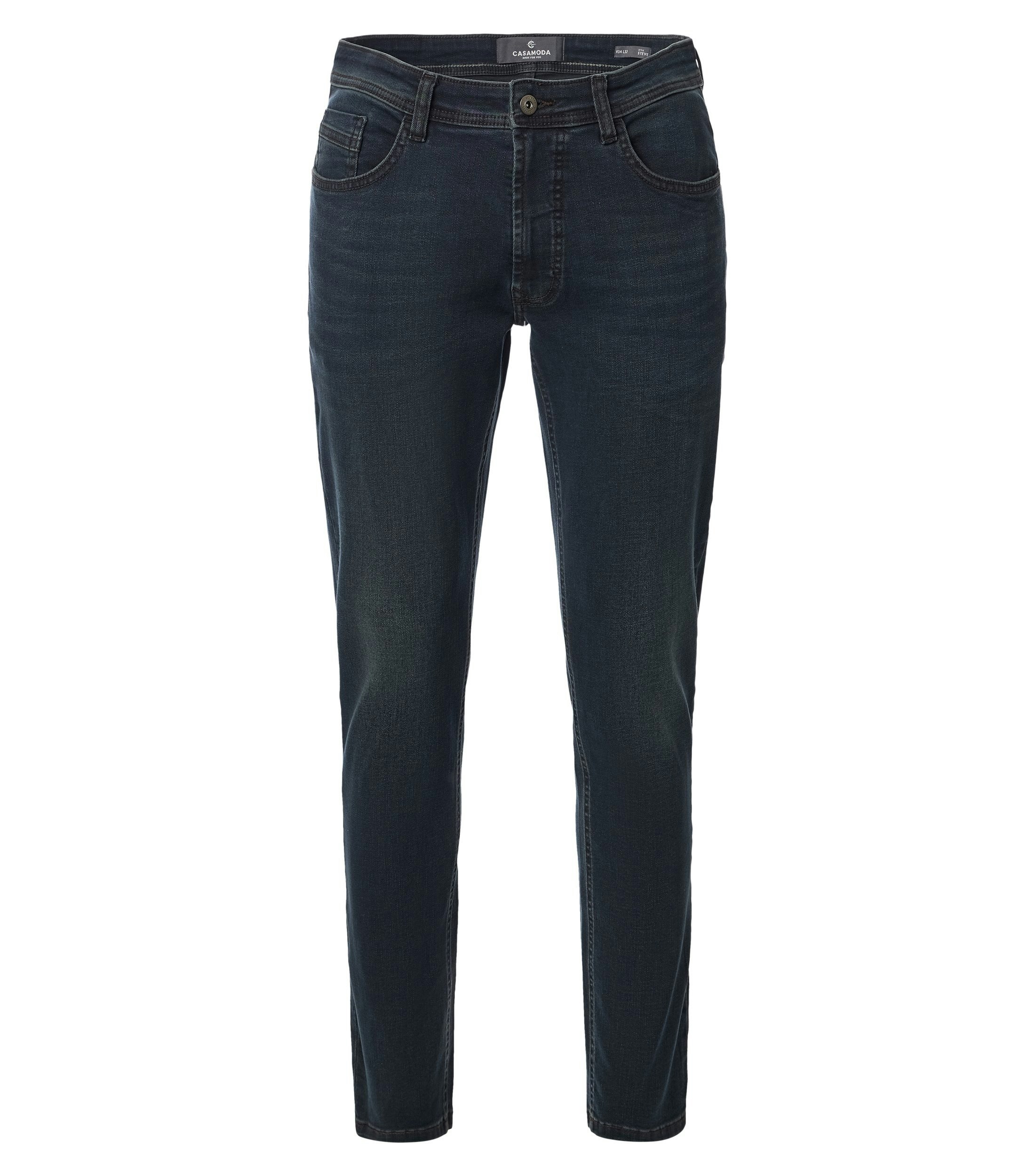 Jeans im unifarbenen Design in der Farbe Dunkelgrau