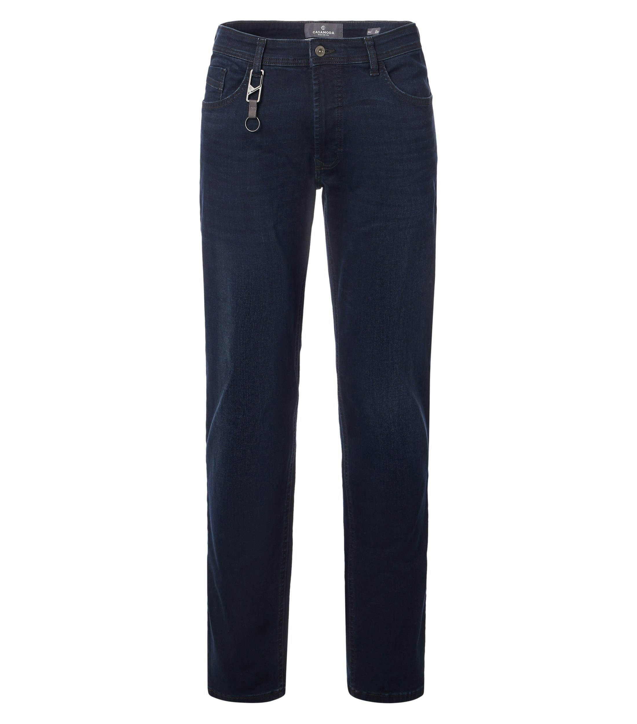Eine Jeans im uni Muster in der Farbe Dunkelblau