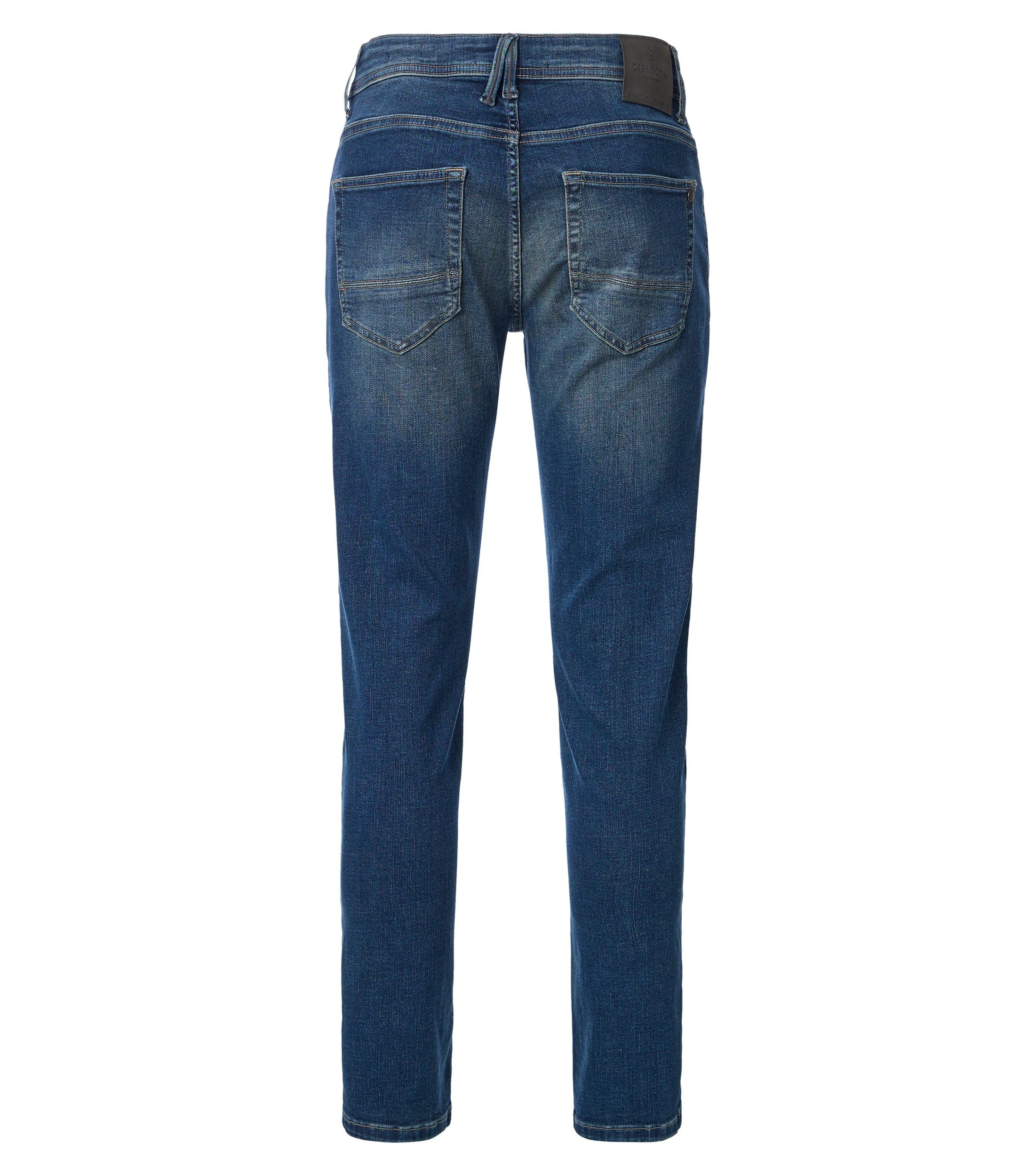 Jeans im unifarbenen Design in der Farbe Meeresblau
