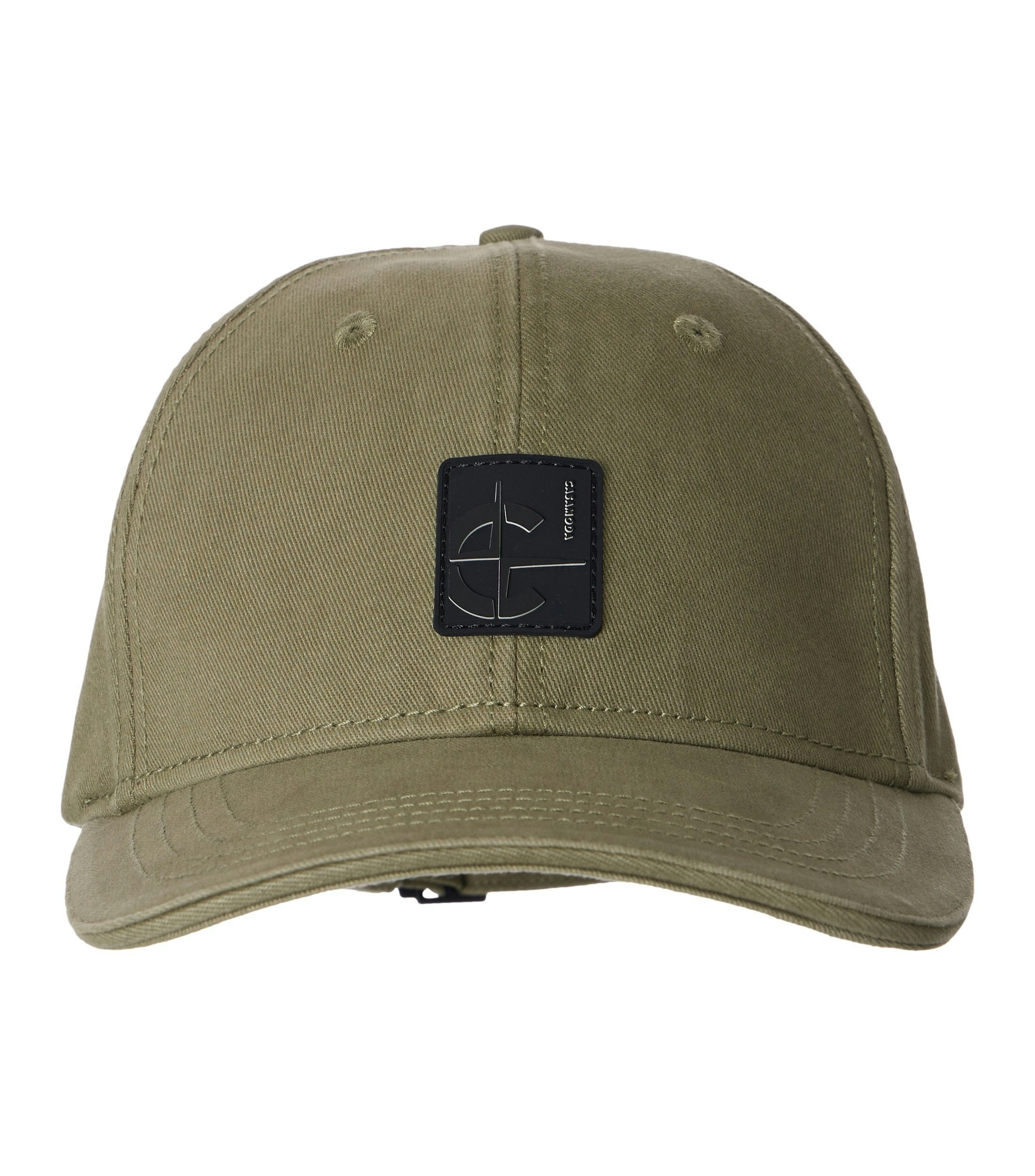 Eine Cap im uni Muster in der Farbe Grün