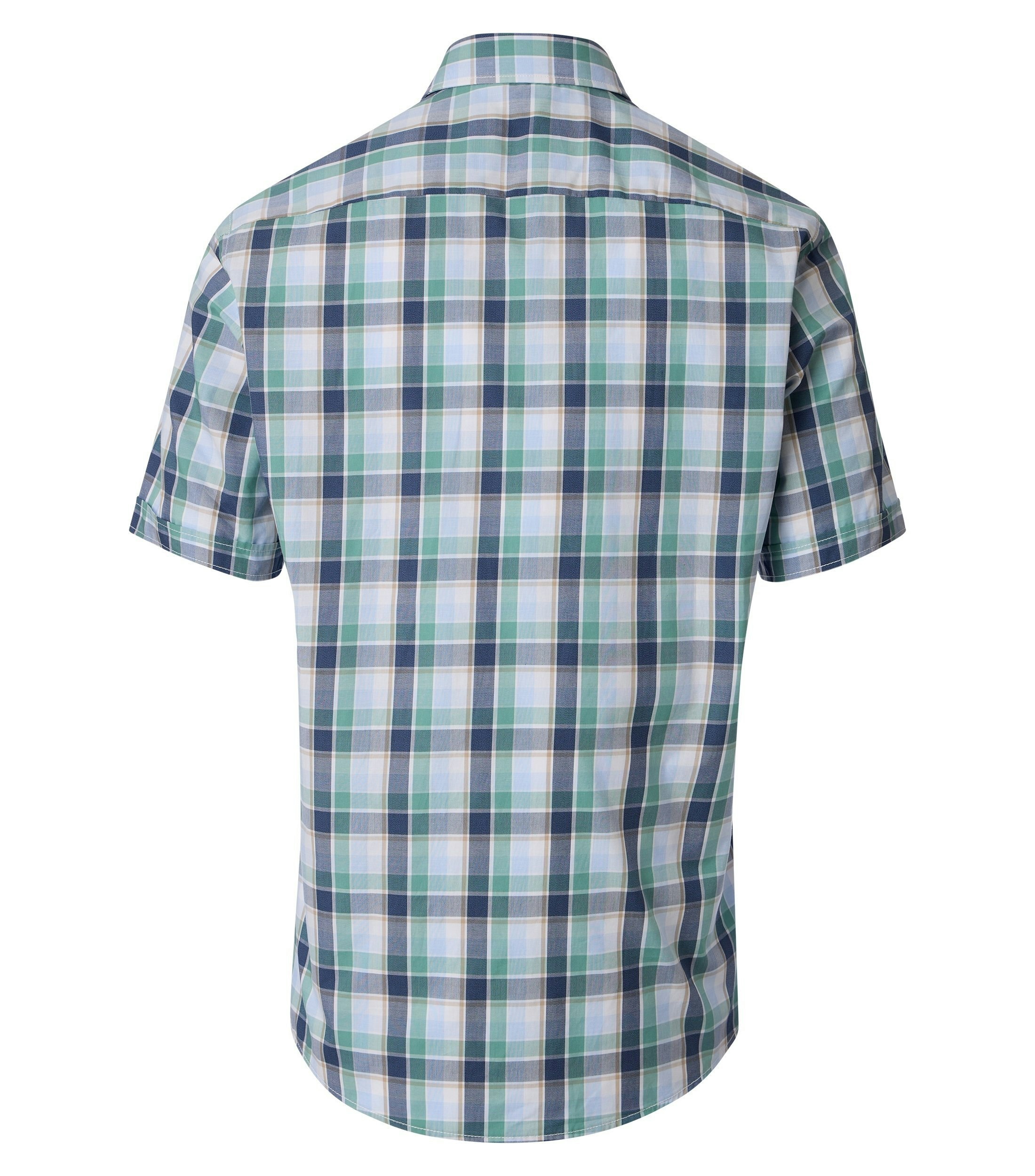 Ein Freizeithemd im kariert Muster in der Farbe Grün