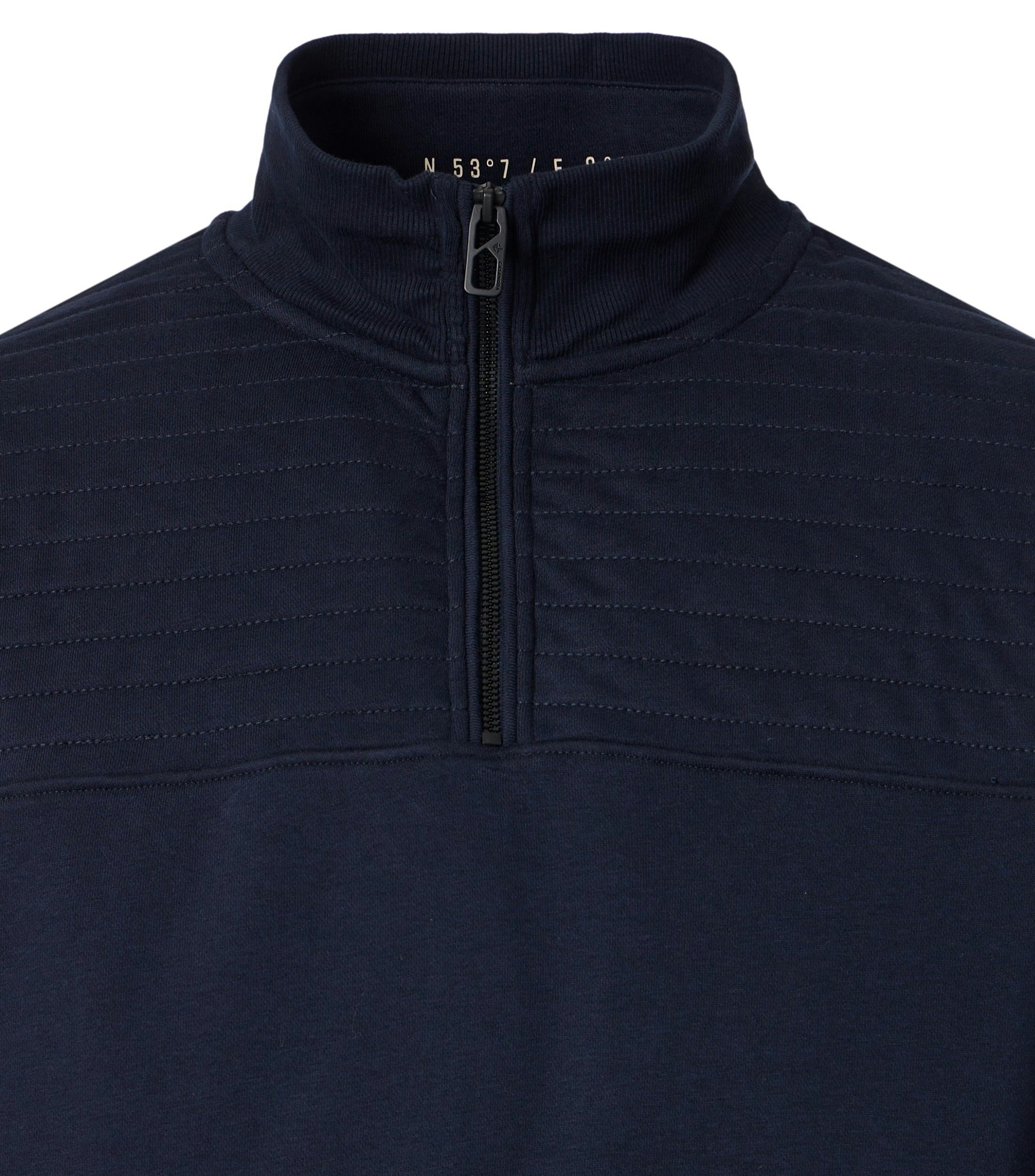 Ein Troyer im uni Muster in der Farbe Dunkelblau