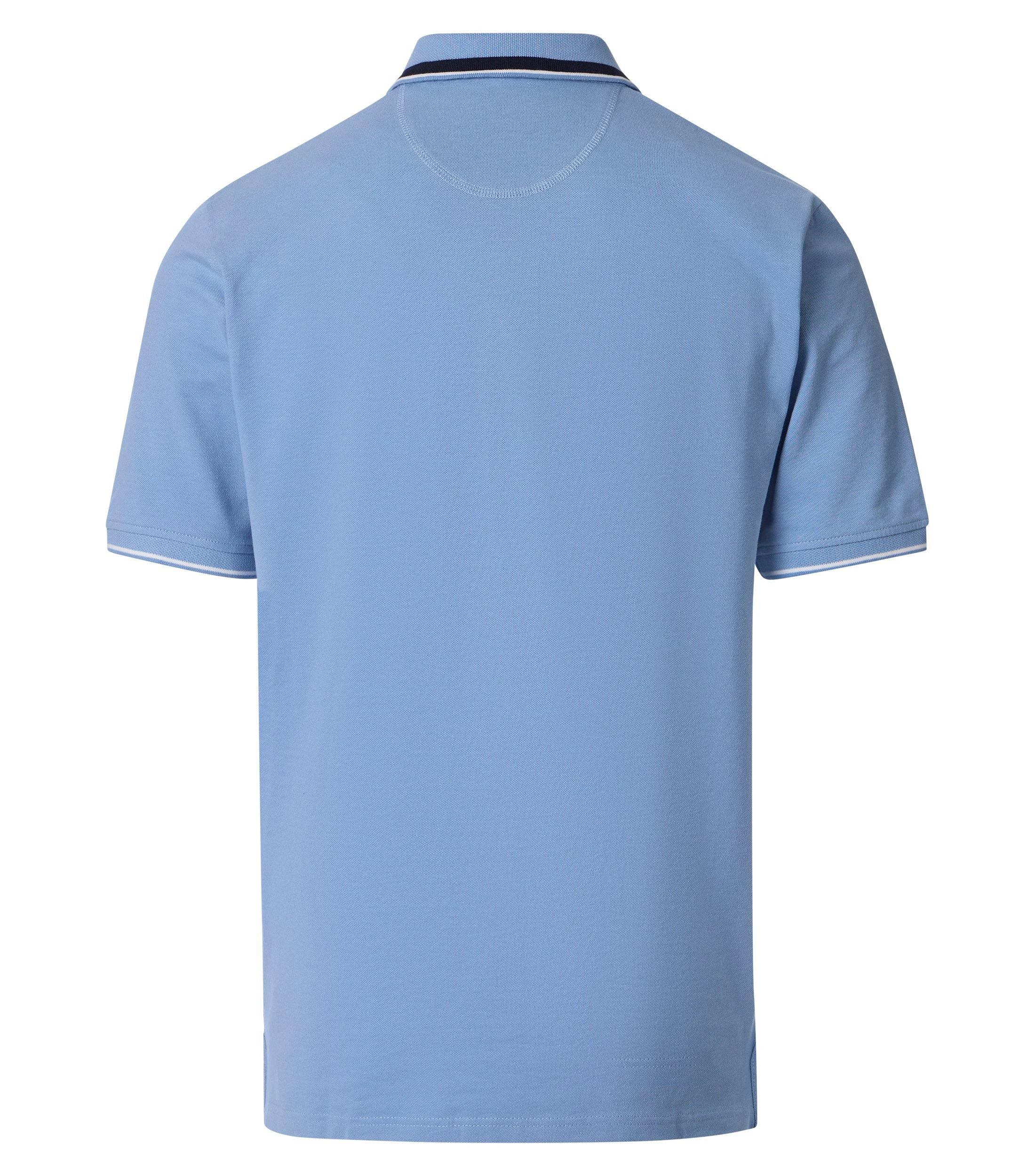 Polo-Shirt im unifarbenen Design in der Farbe Blau