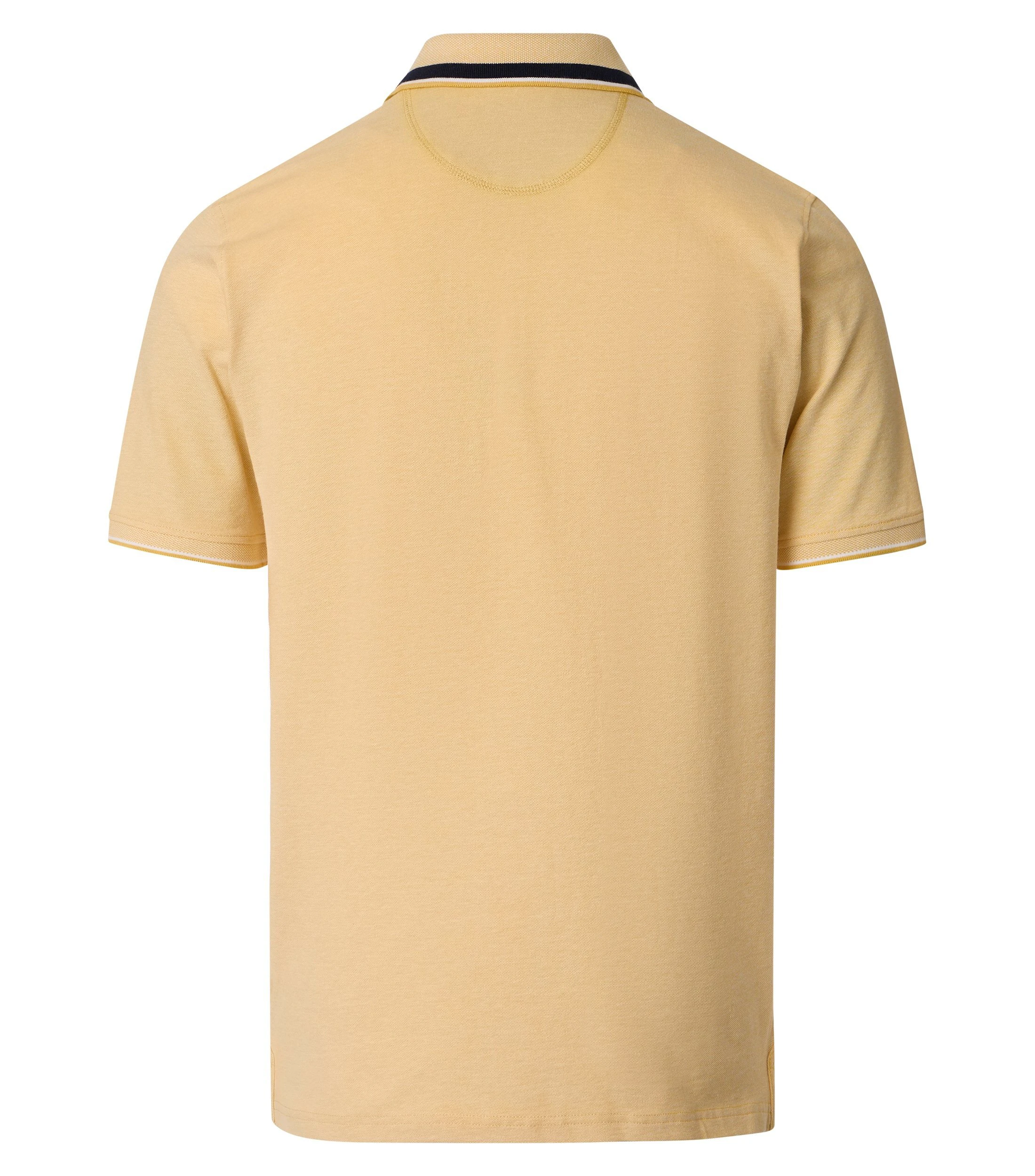 Polo-Shirt im unifarbenen Design in der Farbe Gelb